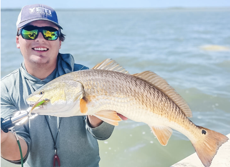 mustang island adventures fishing cinnaman shore