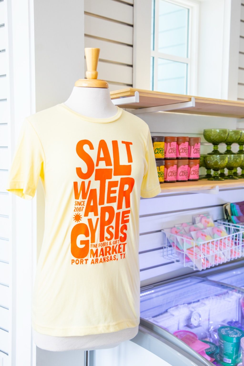 Saltwater Gypsies Market branded shirt and gifts at Cinnamon Shore North