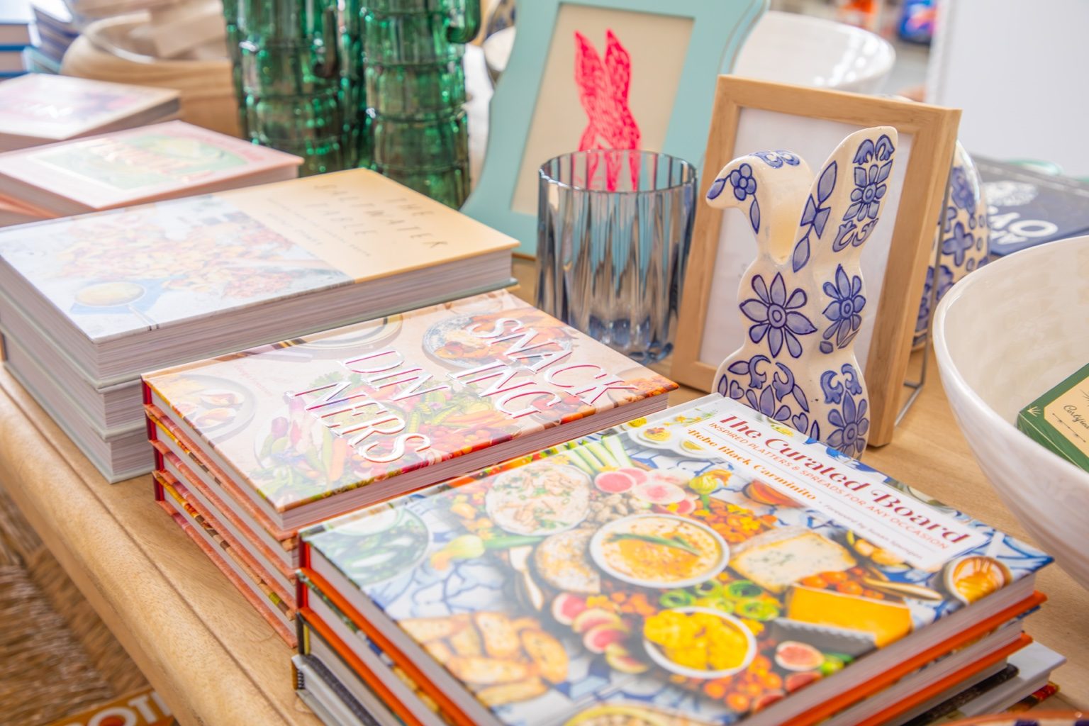 Cookbooks, framed art, tableware, and gifts at Saltwater Gypsies Market in Port Aransas