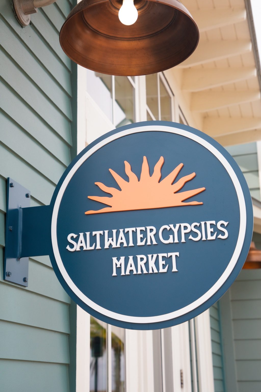 Saltwater Gypsies Market exterior sign at Cinnamon Shore North