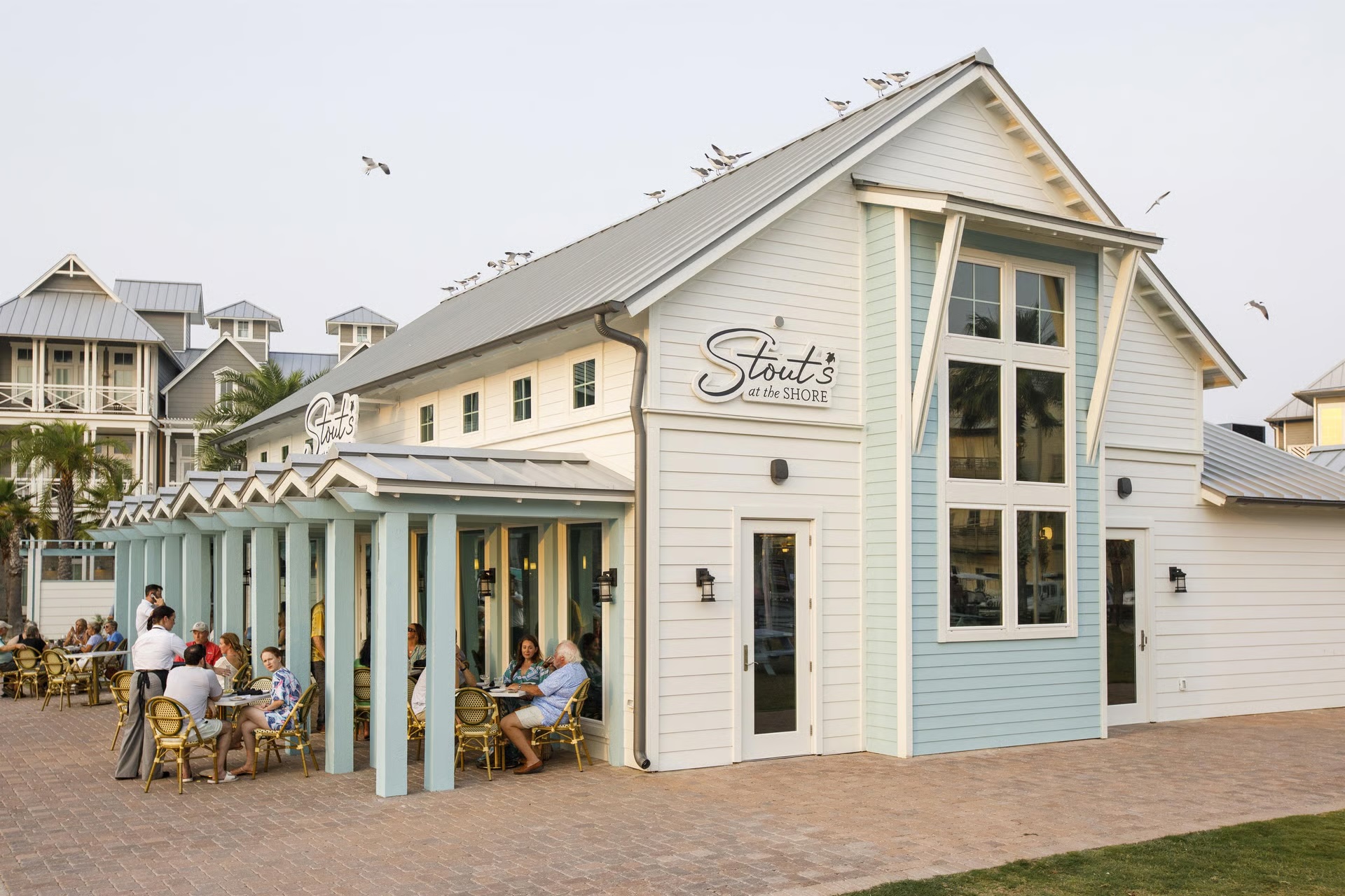 Exterior of Stout's at the Shore at Cinnamon Shore North in Port Aransas, Texas