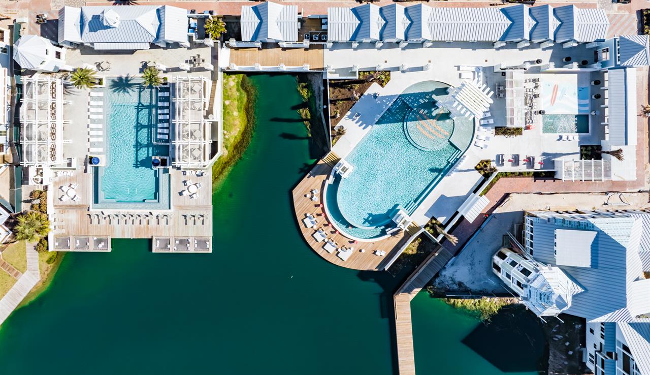 SOUTHPOOLSdrone of both south pools