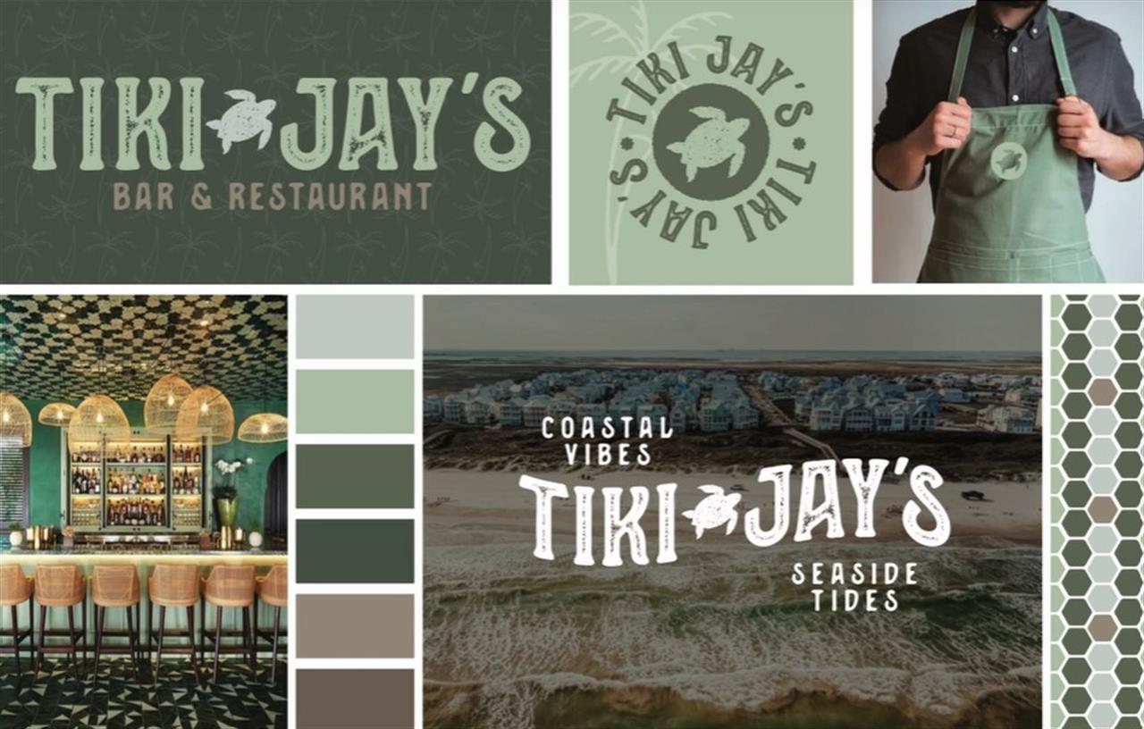 Screen shot board and logo tiki jay