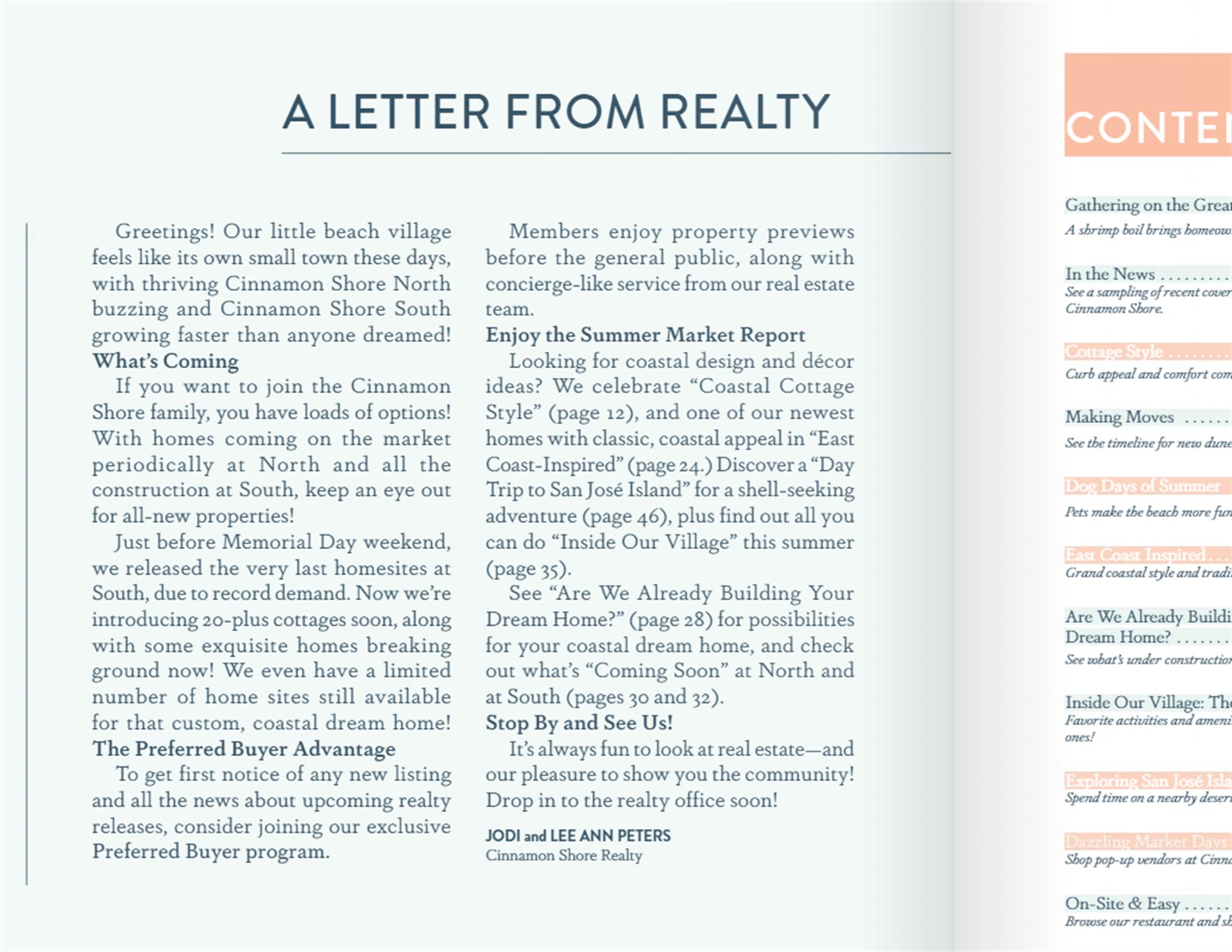Realty Intro Letter