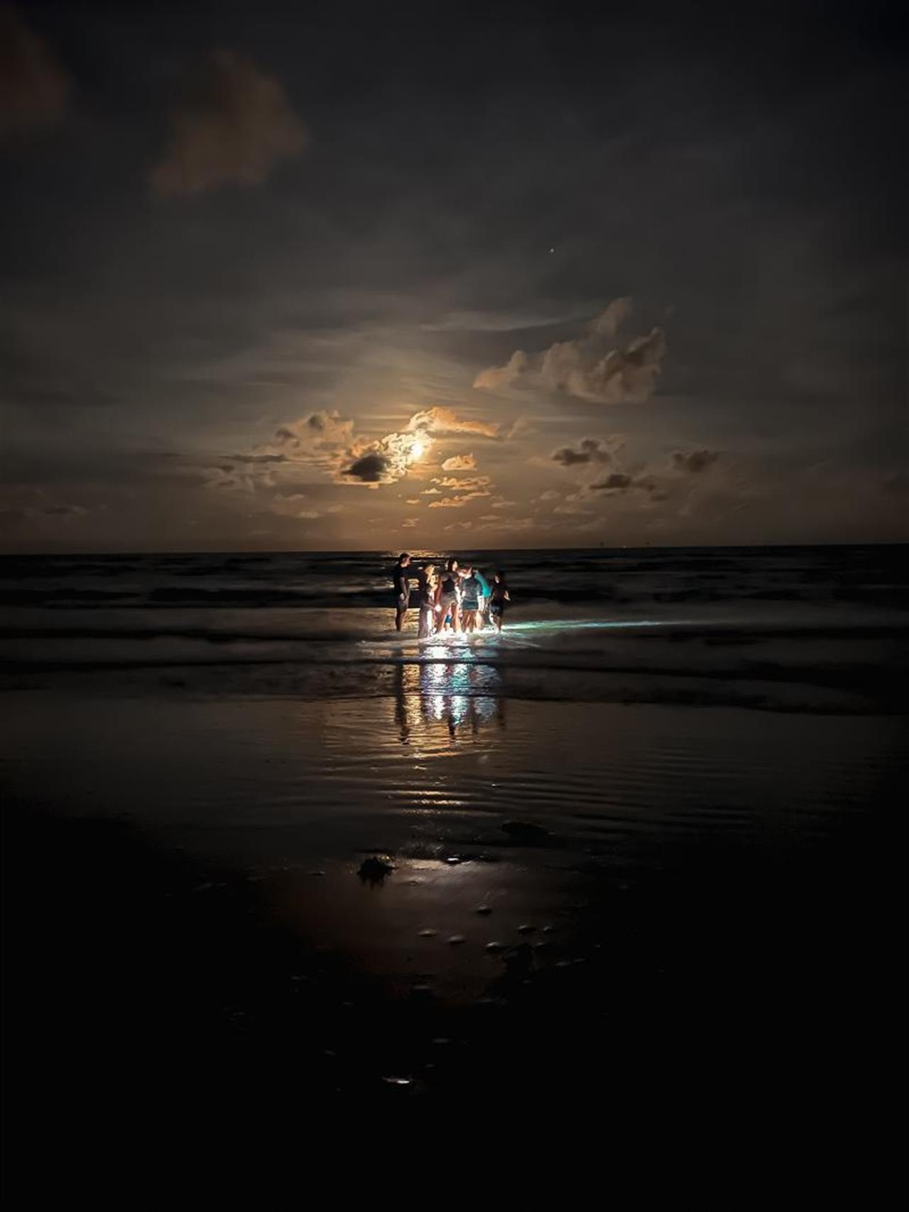 moonrise crabbin on the beachJERROD W.