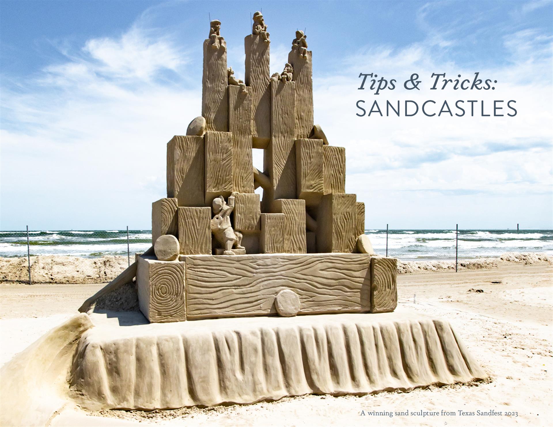 Enjoy building sand castles near Cinnamon Shore vacation rentals