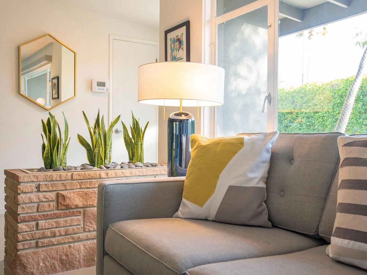 Photo of the living area inside a vacation home