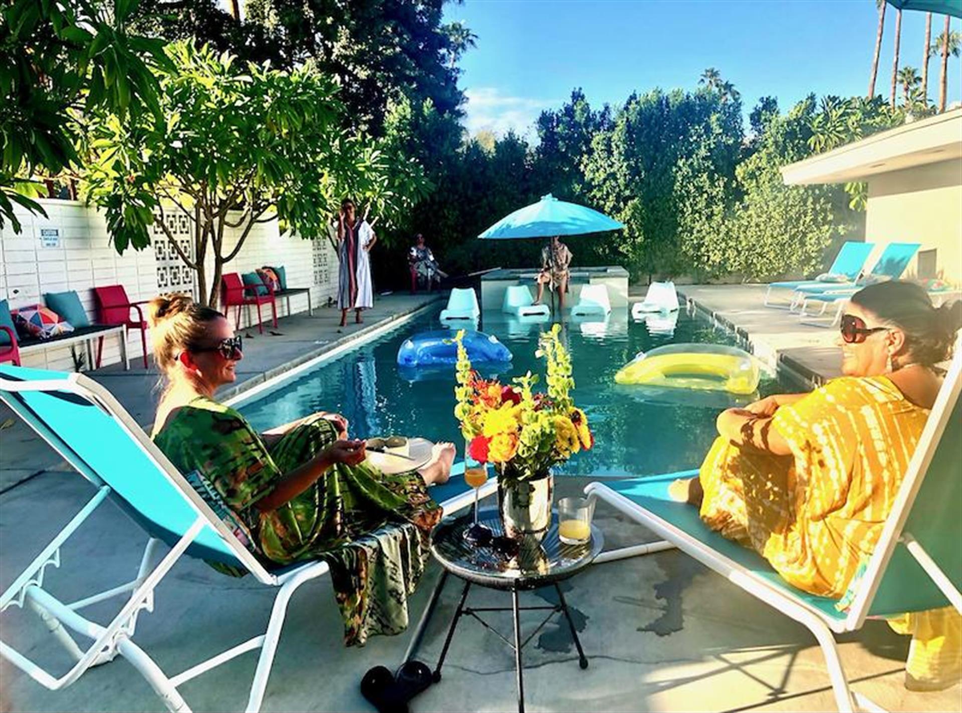 A Group of Women Enjoying a Vacation in Palm Springs
