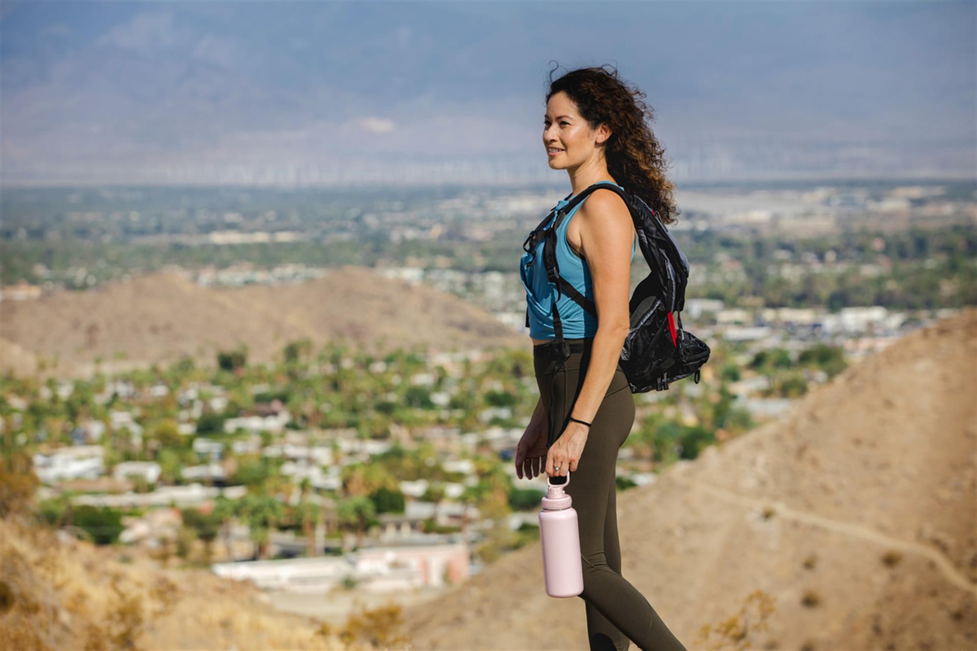 Image of woman hiking in Palm Springs