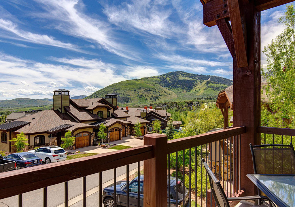 Mountain views from the balcony of Fairway Springs 4151.
