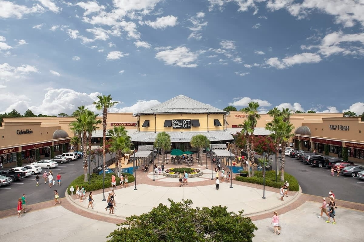 Entrance at Silver Sands Premium Outlets in Miramar Beach, Florida