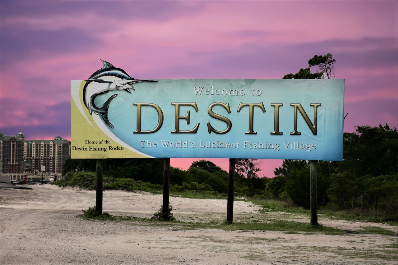 2796 Destin, Florida Welcome Sign B