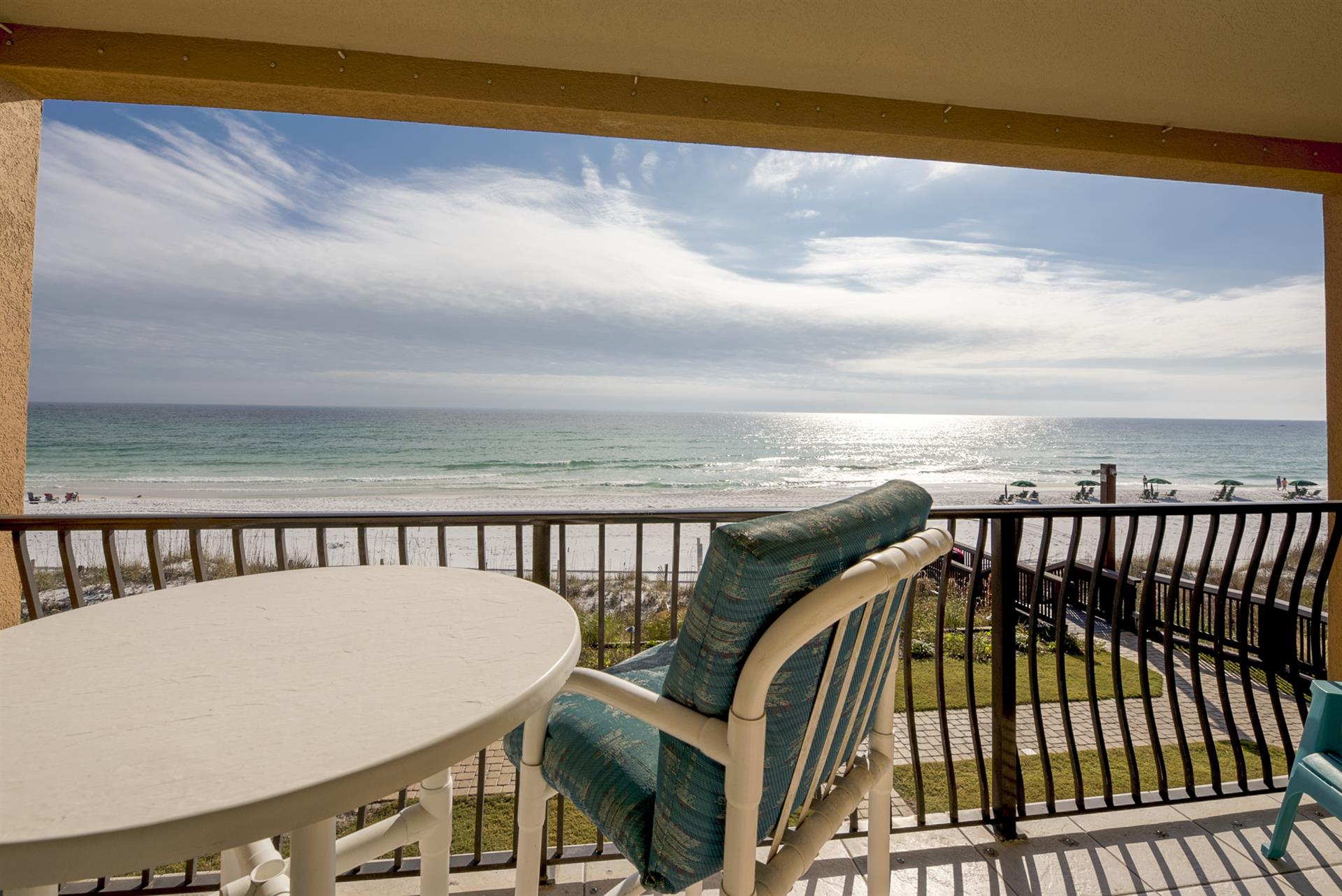 Private balcony with gulf view