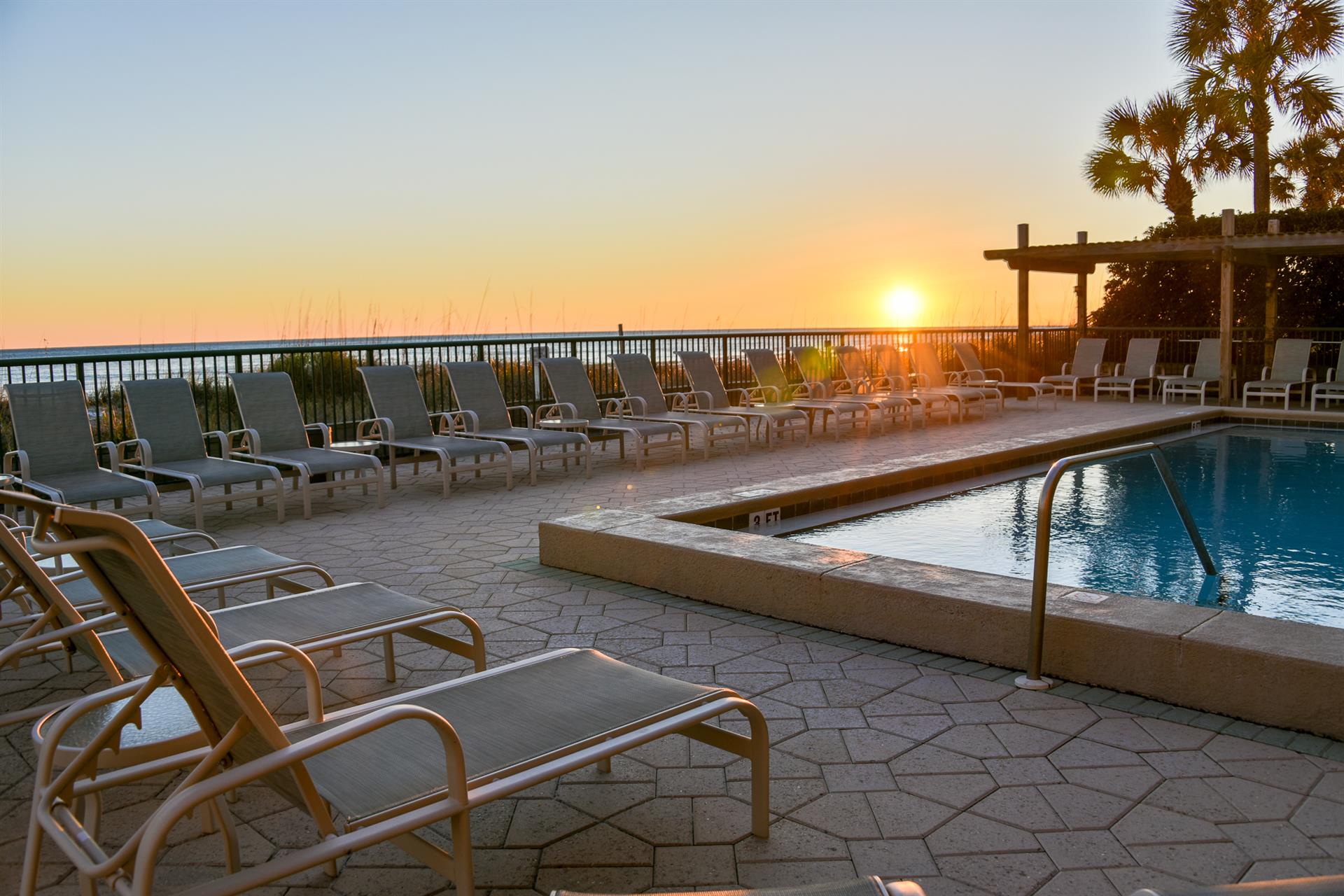 Beachfront pool