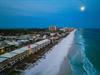 Aerial Sunset Views of Seaside Treasure in Frangista Beach