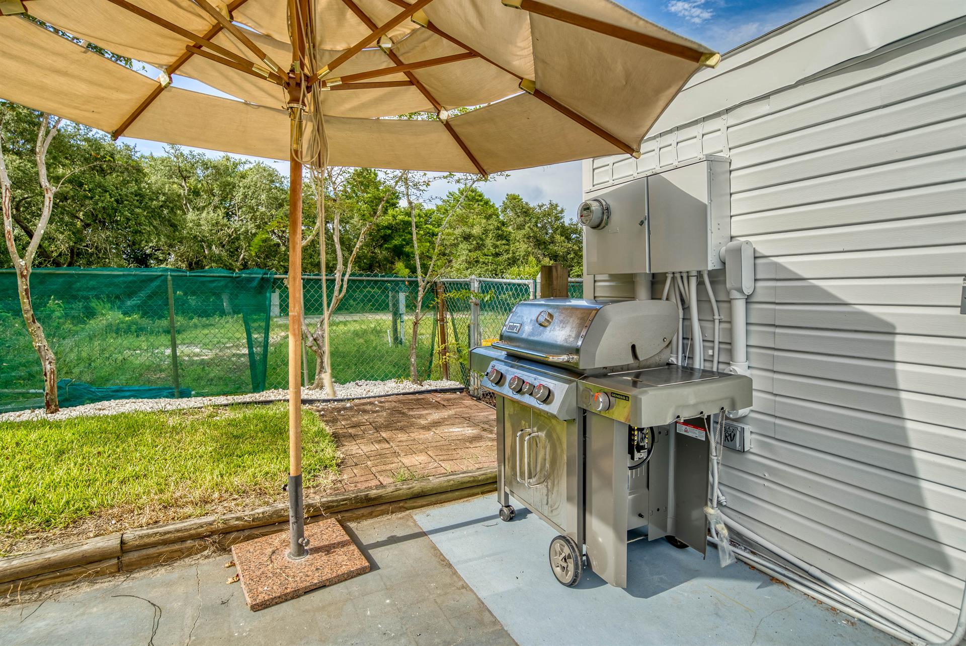 Six burner propane grill