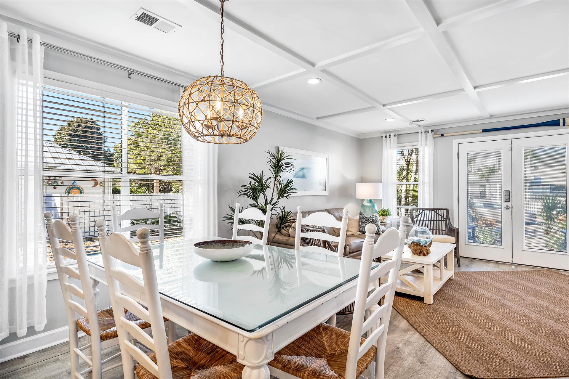 Dining Table and Living Room