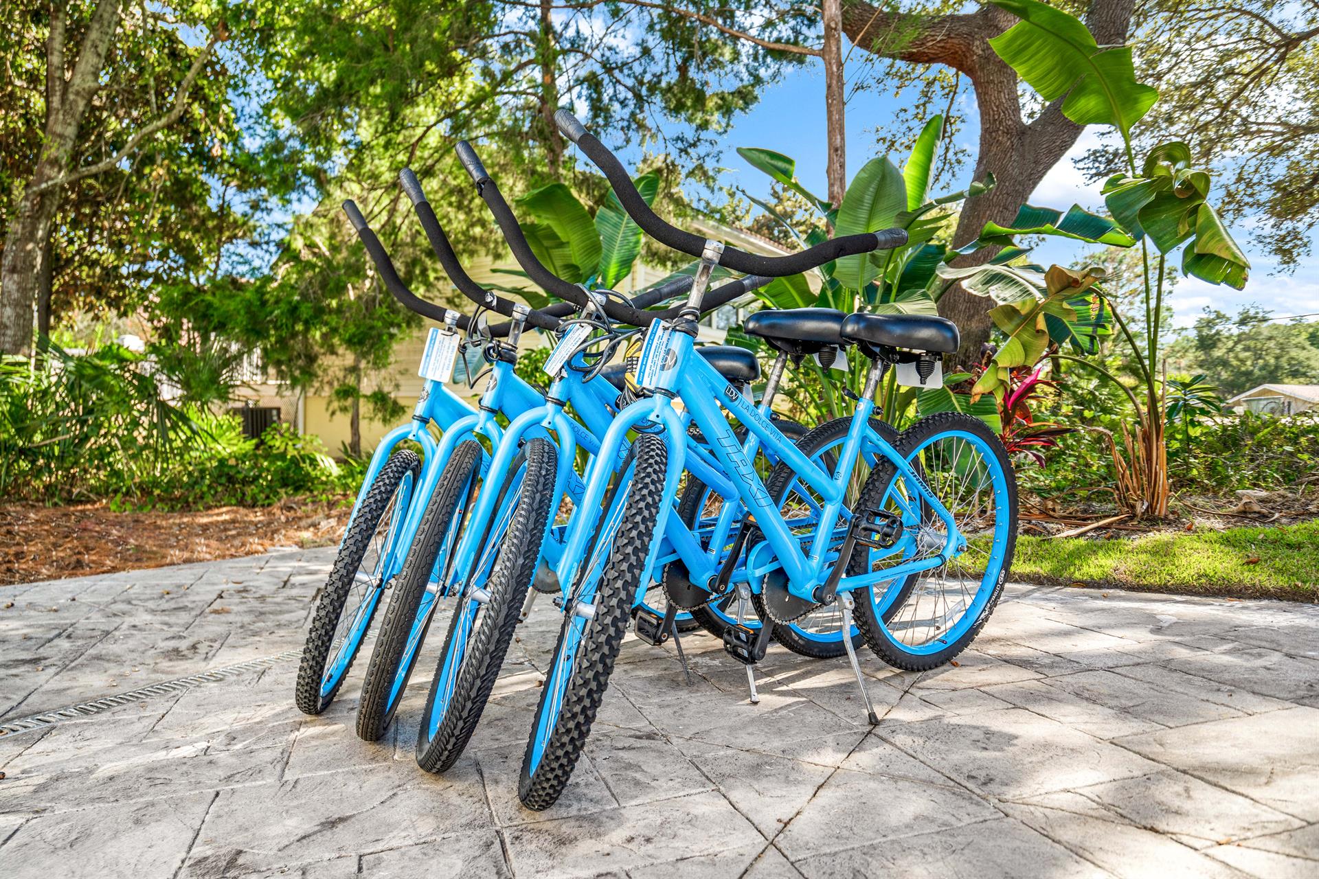 4 Bicycles Included with Rental Home Seasonally