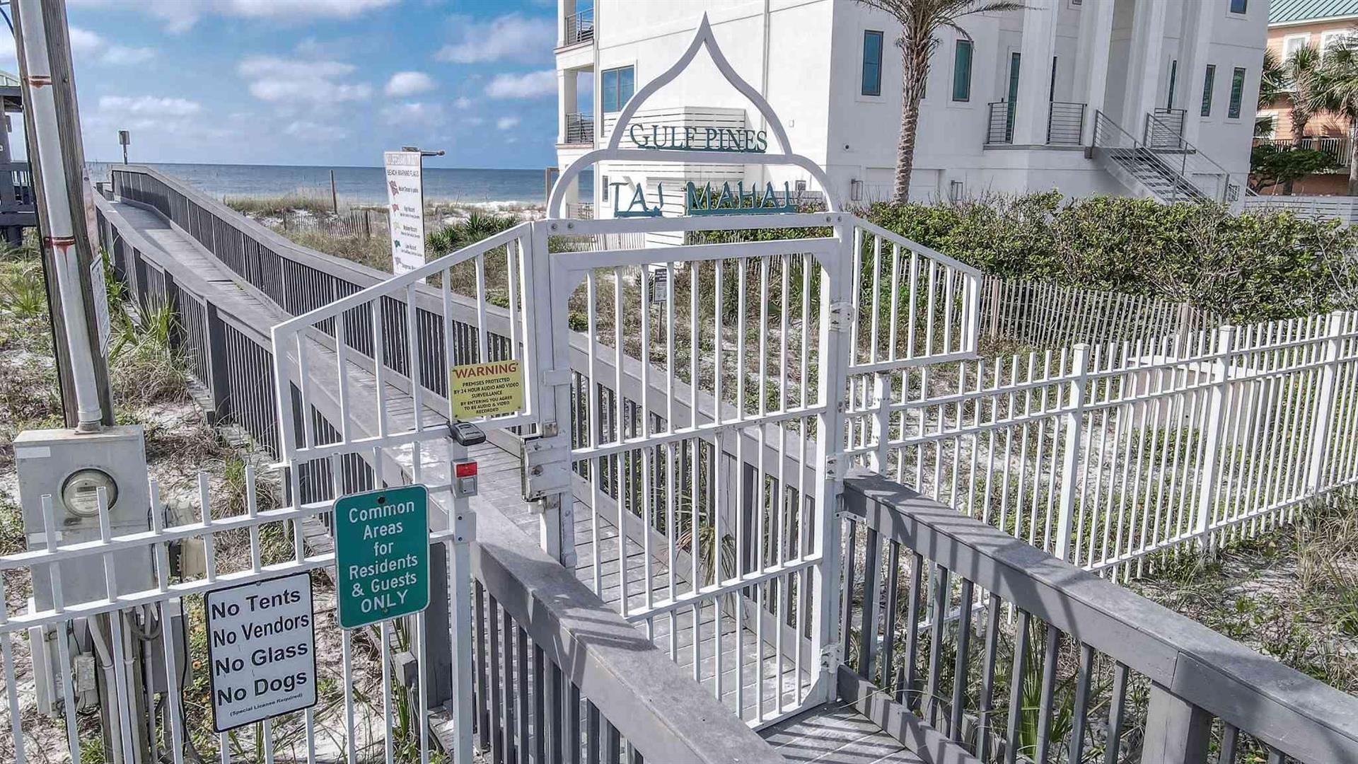 Private Community Gated Beach with plenty of parking There are 2 Key Fobs in the Home that Will Allow you to Open the Gate.
