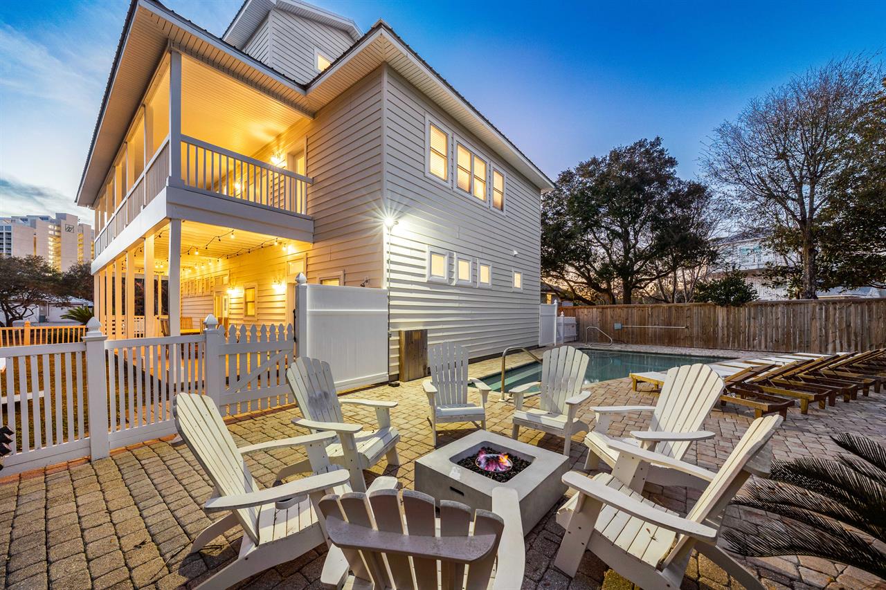 Fire Pit, Private Pool, Completely Fenced in Back and Side yard.