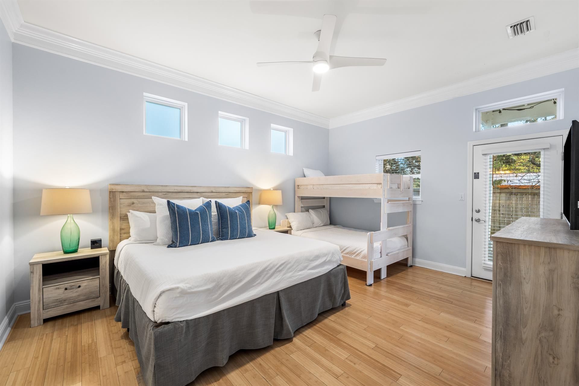 First Floor King Bedroom with Twin over Full Ensuite Bath