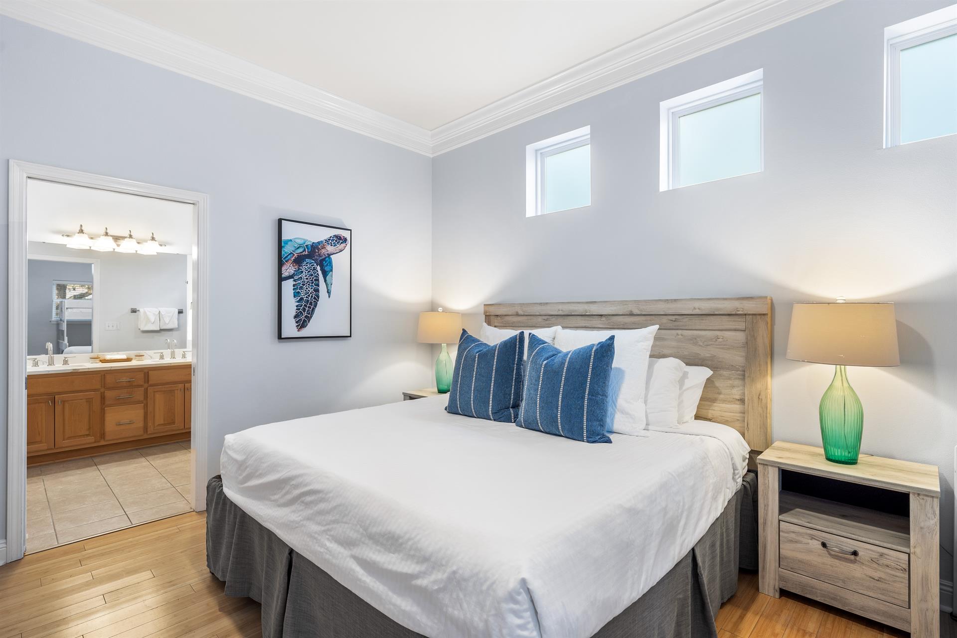 First Floor King Bedroom with Twin over Full Ensuite Bath