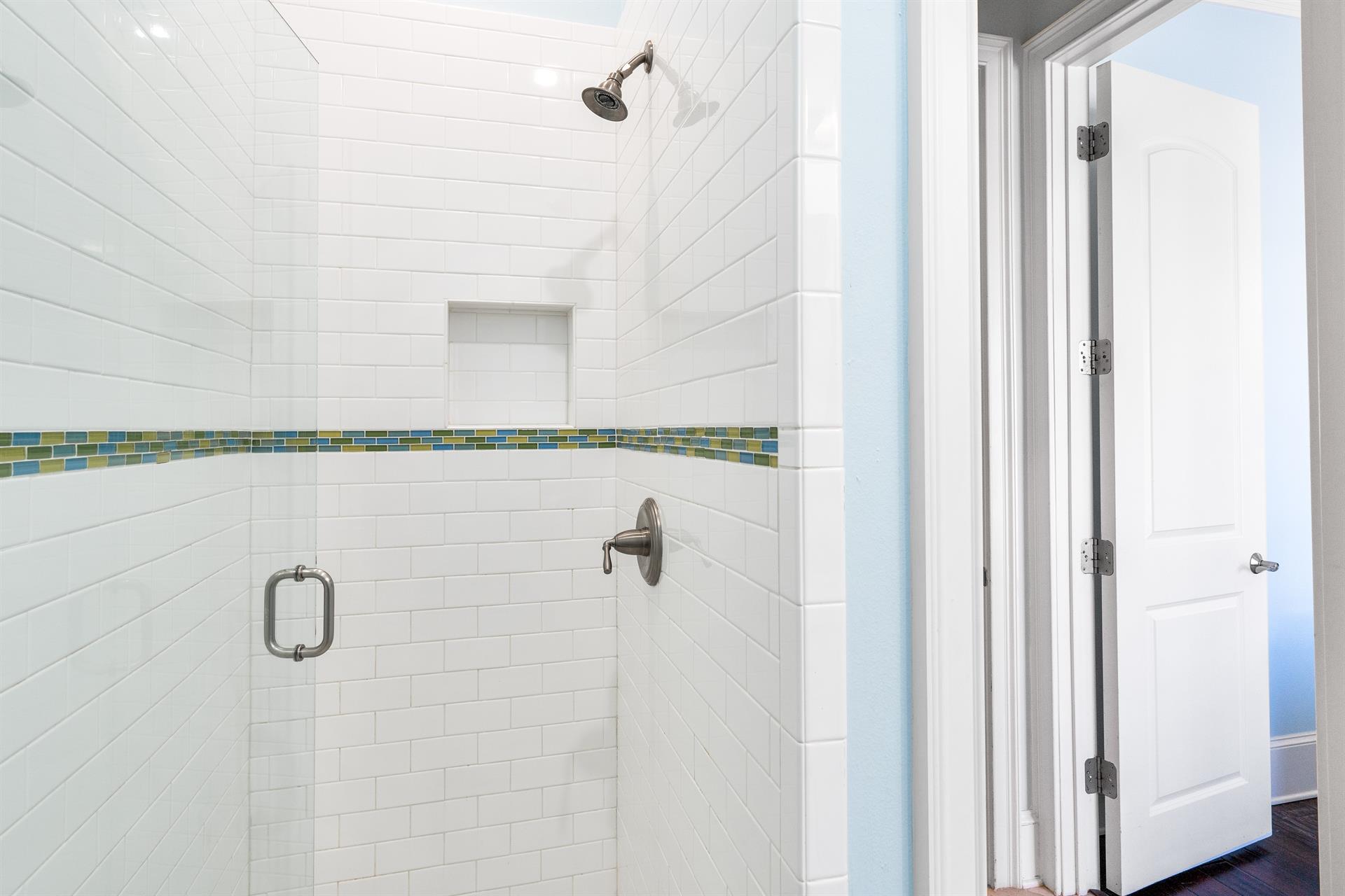 Second Floor Walk in Shower for the ensuite bathroom.