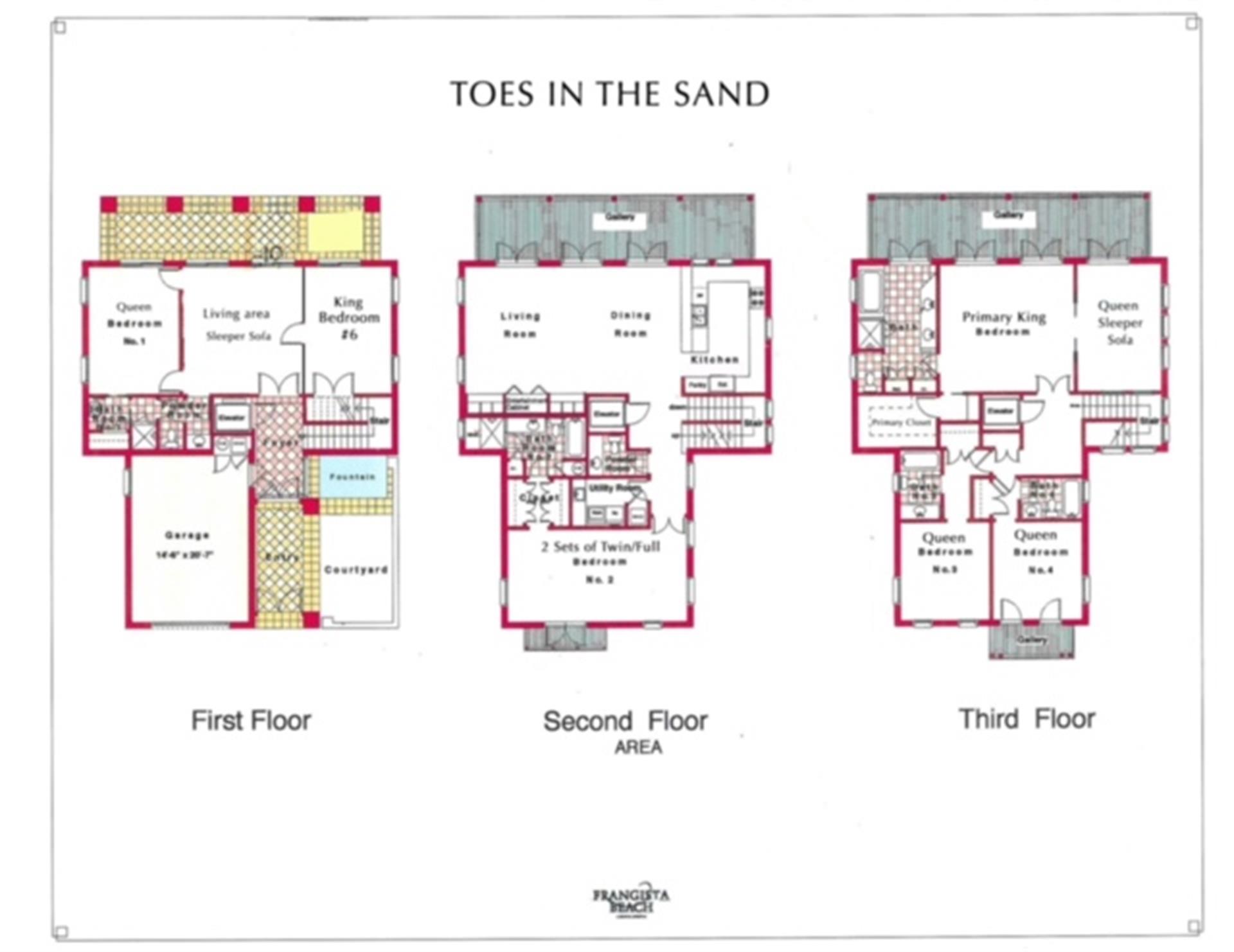 New Floor Plan with 6th Bedroom Added