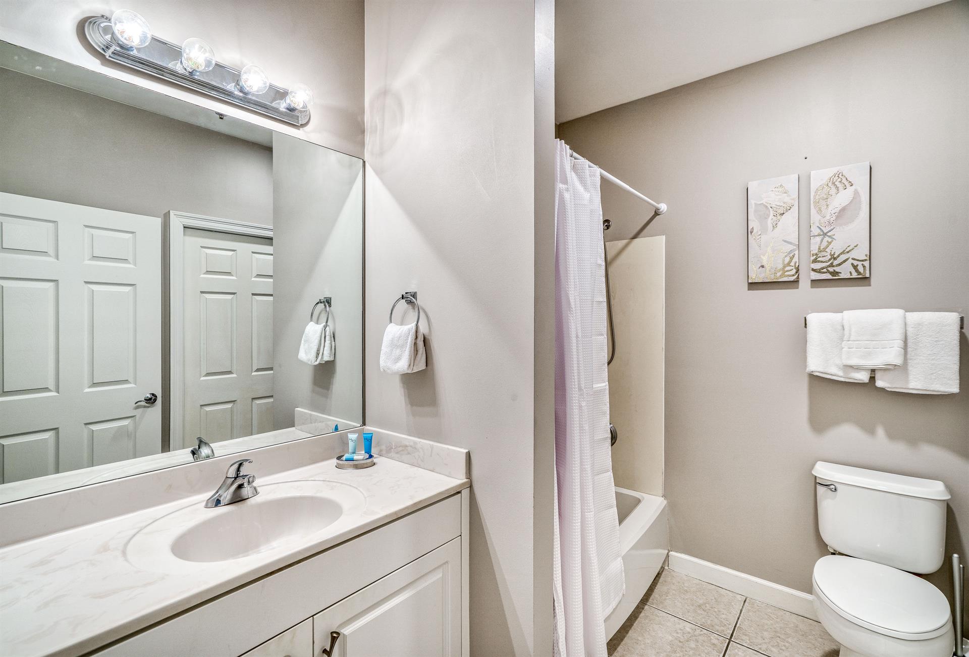 Private Bath With ShowerTub Combo