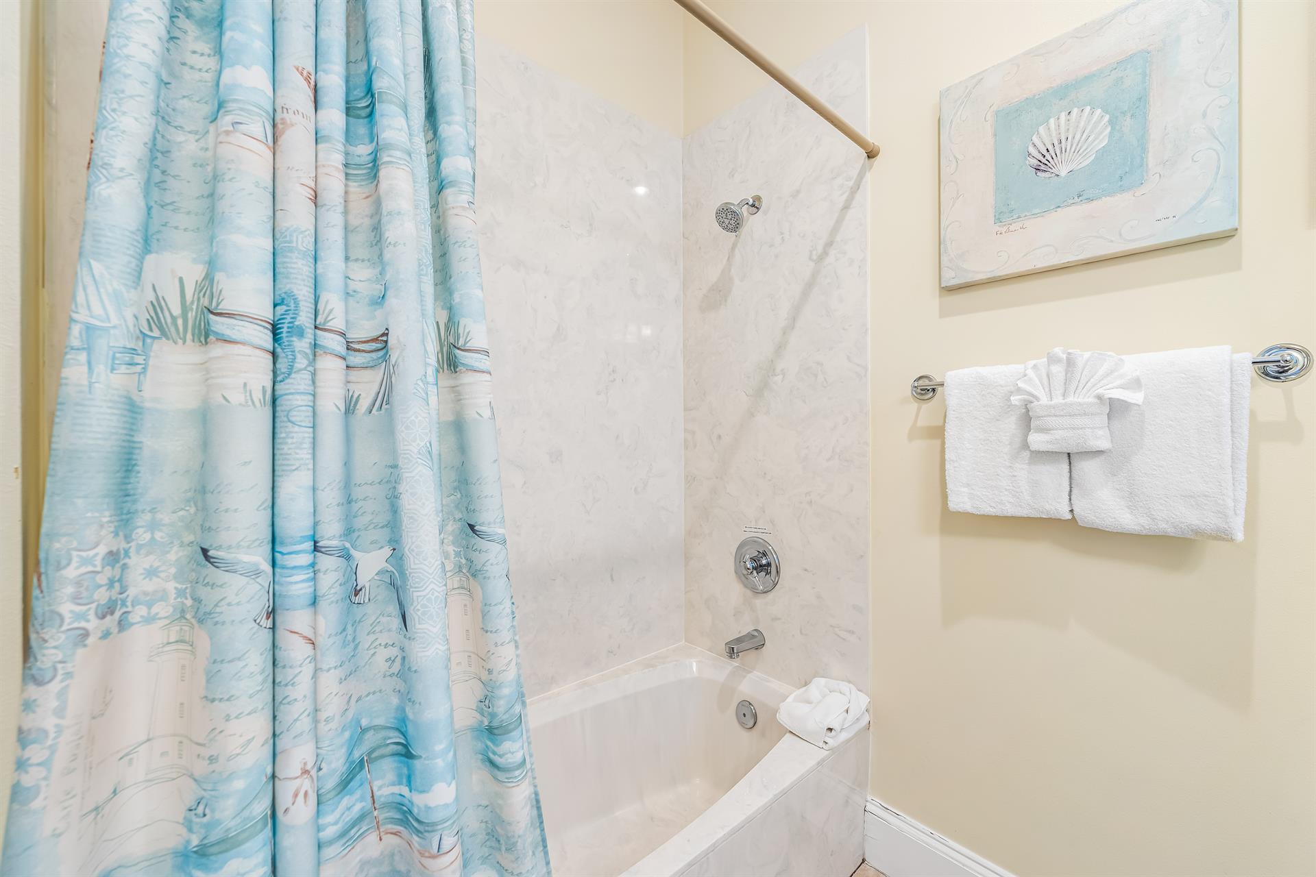 Private Bath with ShowerTub Combo