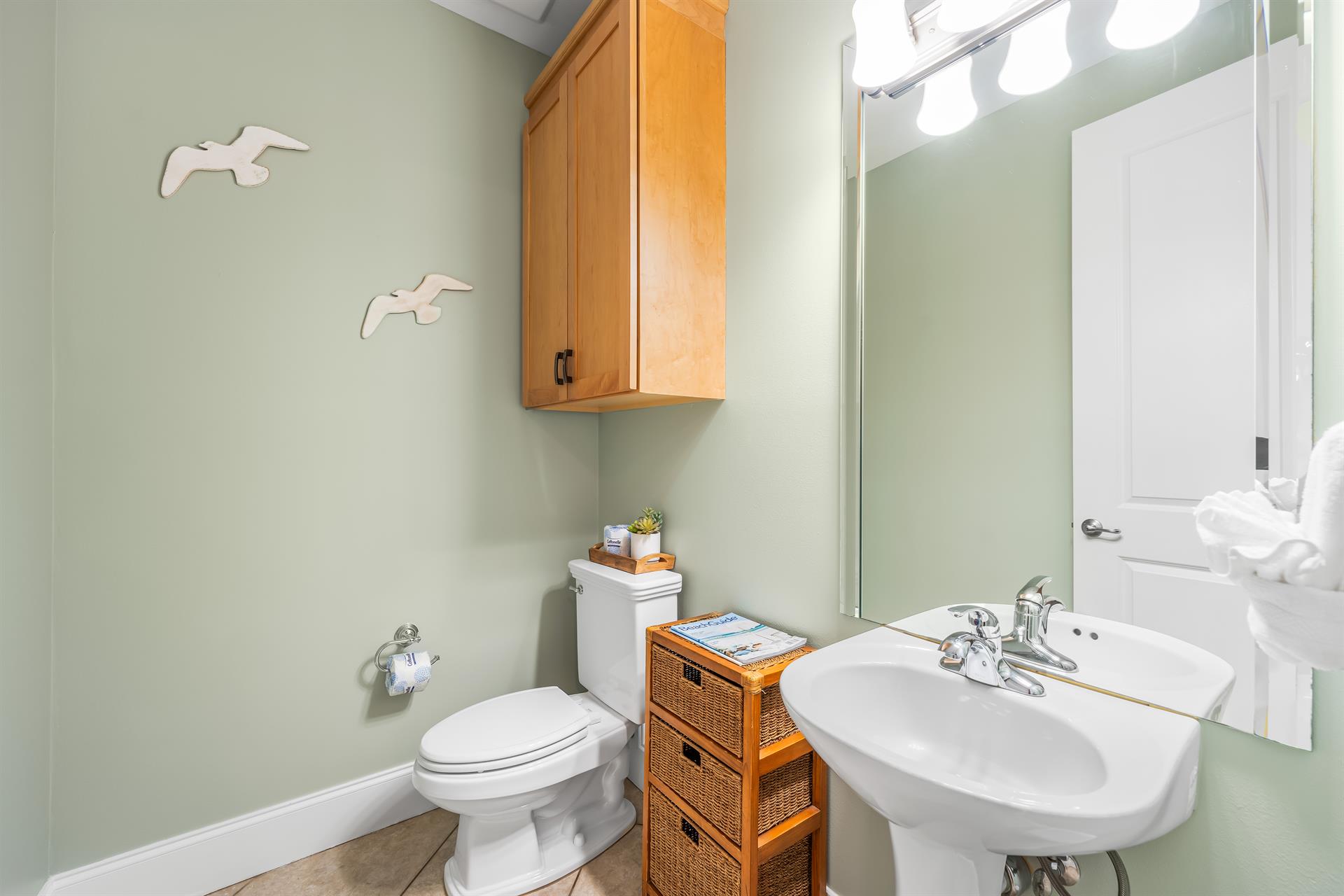 Half Bath at the top of the Stairs