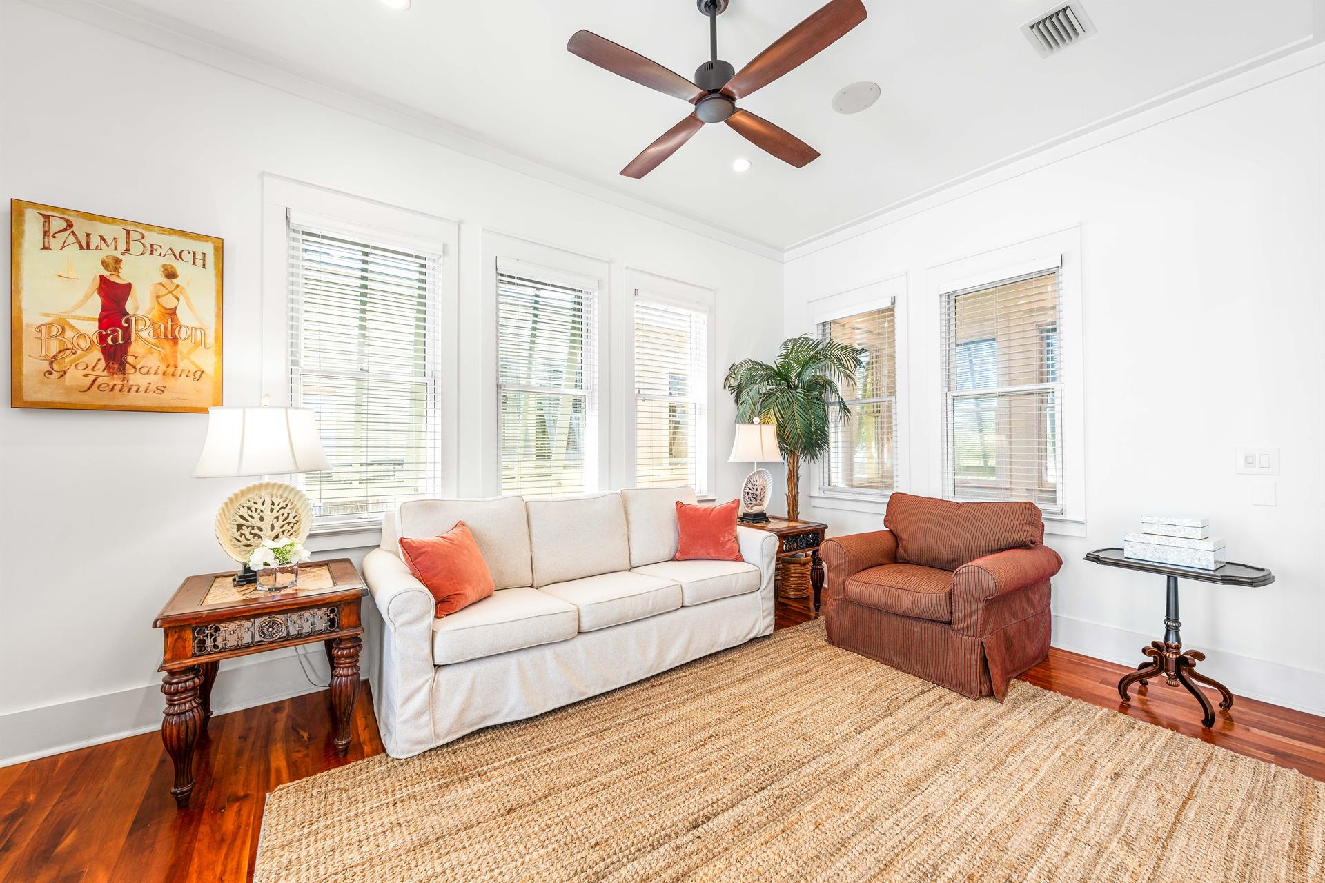 Sleep, lounge, repeat — this sleeper sofas got you covered, day or night   Located in the 3rd floor primary bedroom suite.