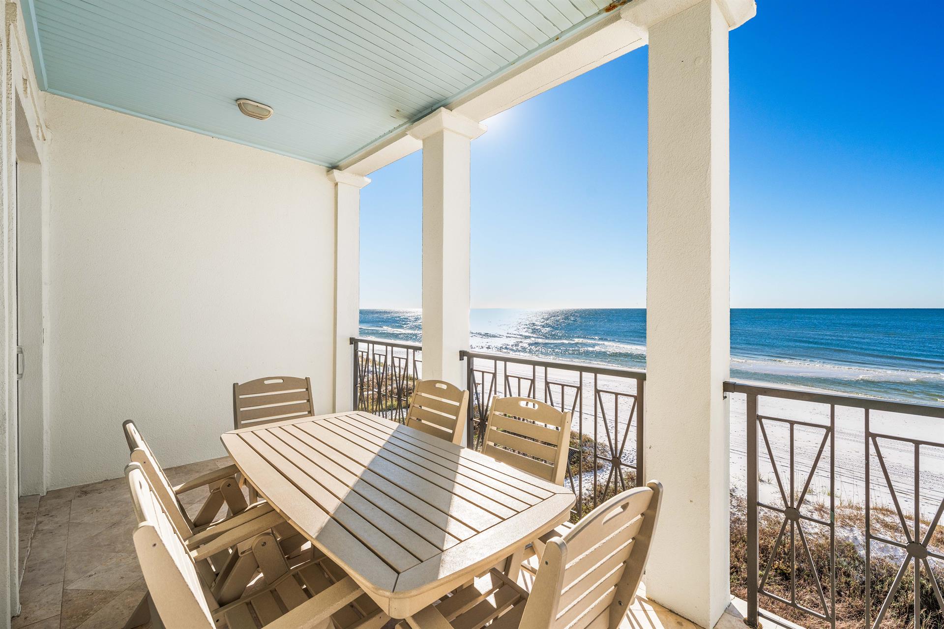 2nd floor balcony with stunning views