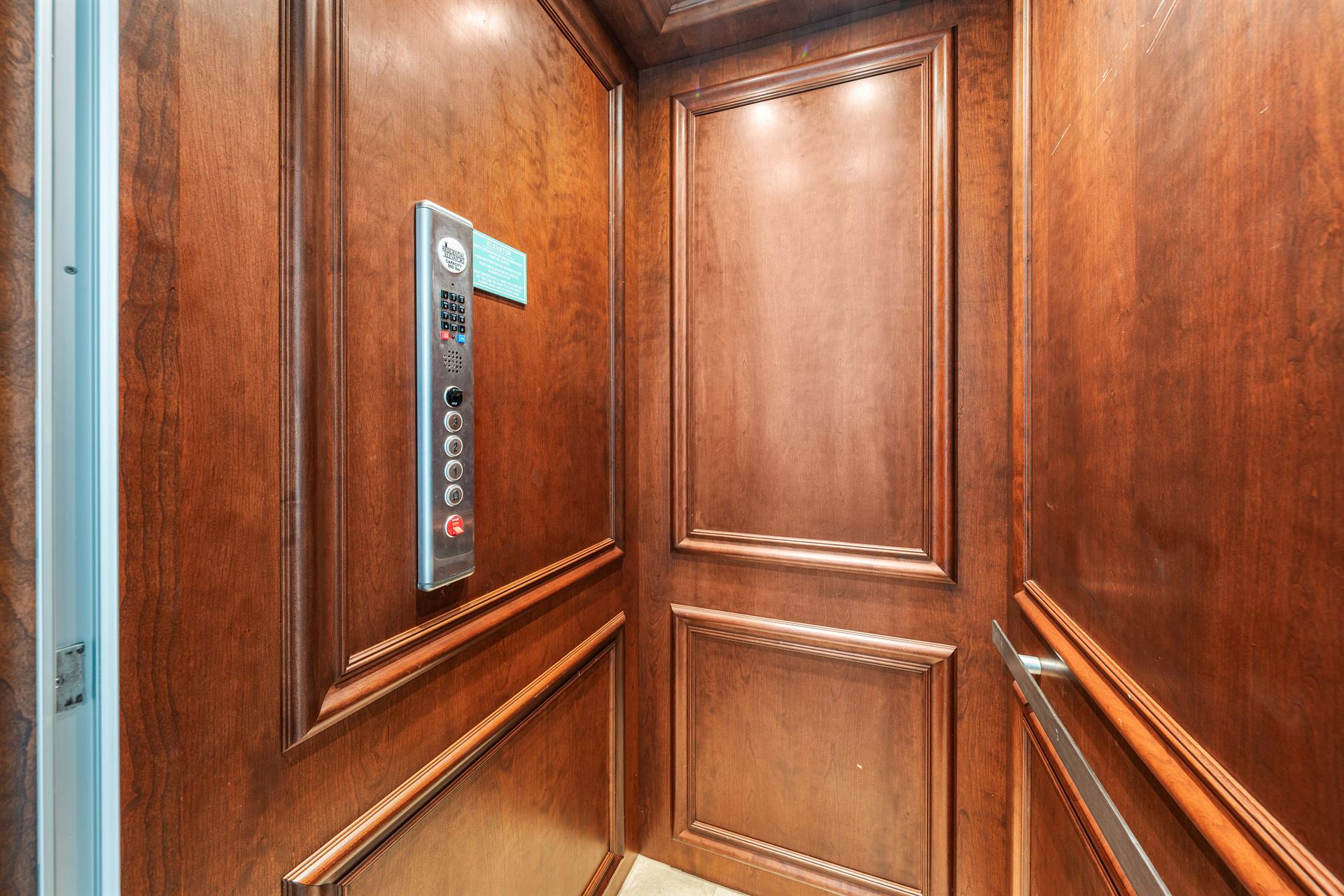 Elevator Provides Access to All 3 Floors