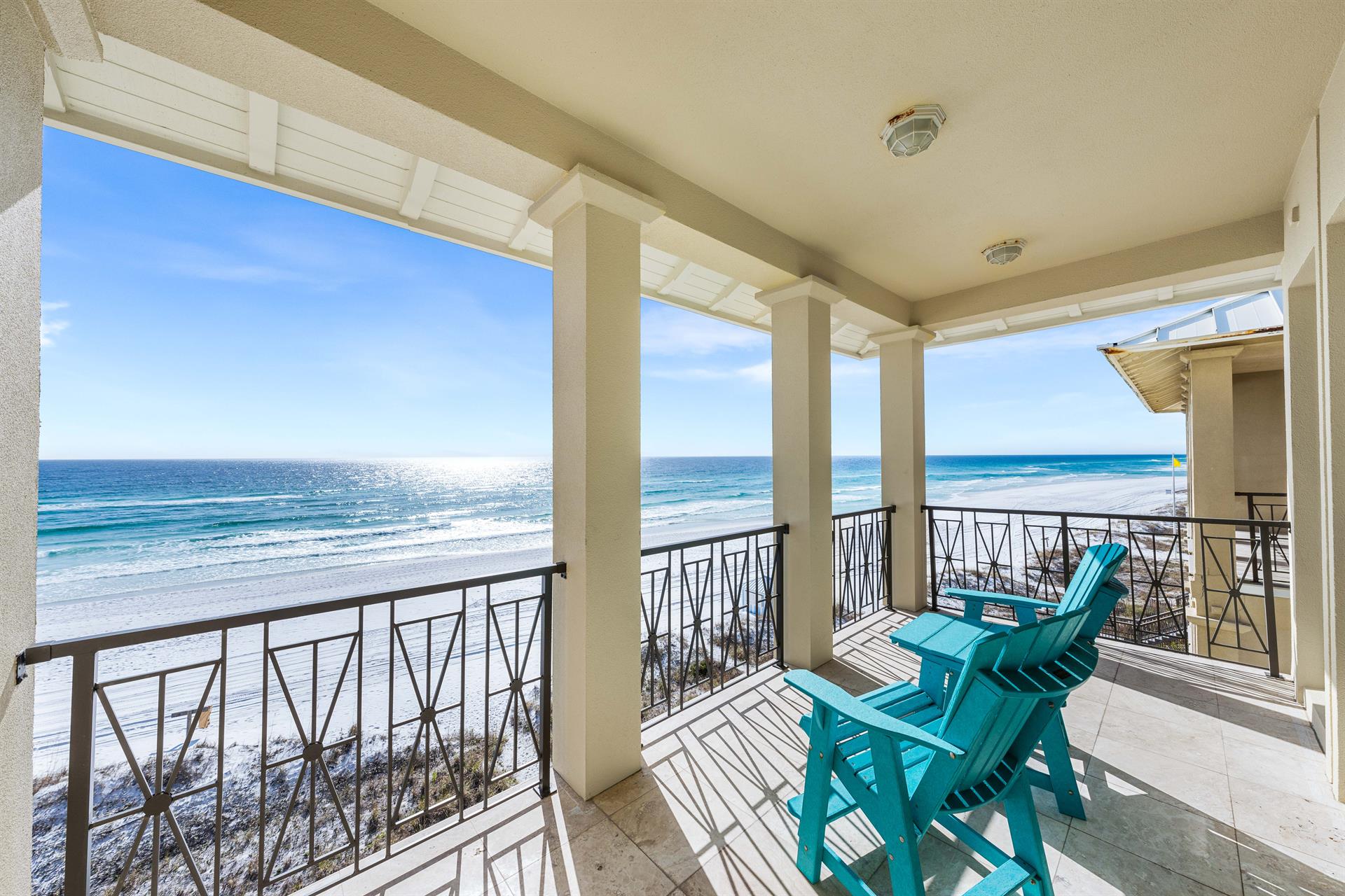 Primary Covered Balcony on the Third Floor