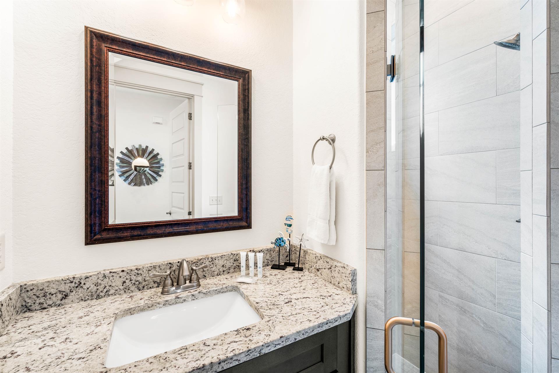 1st floor bathroom with walkin shower