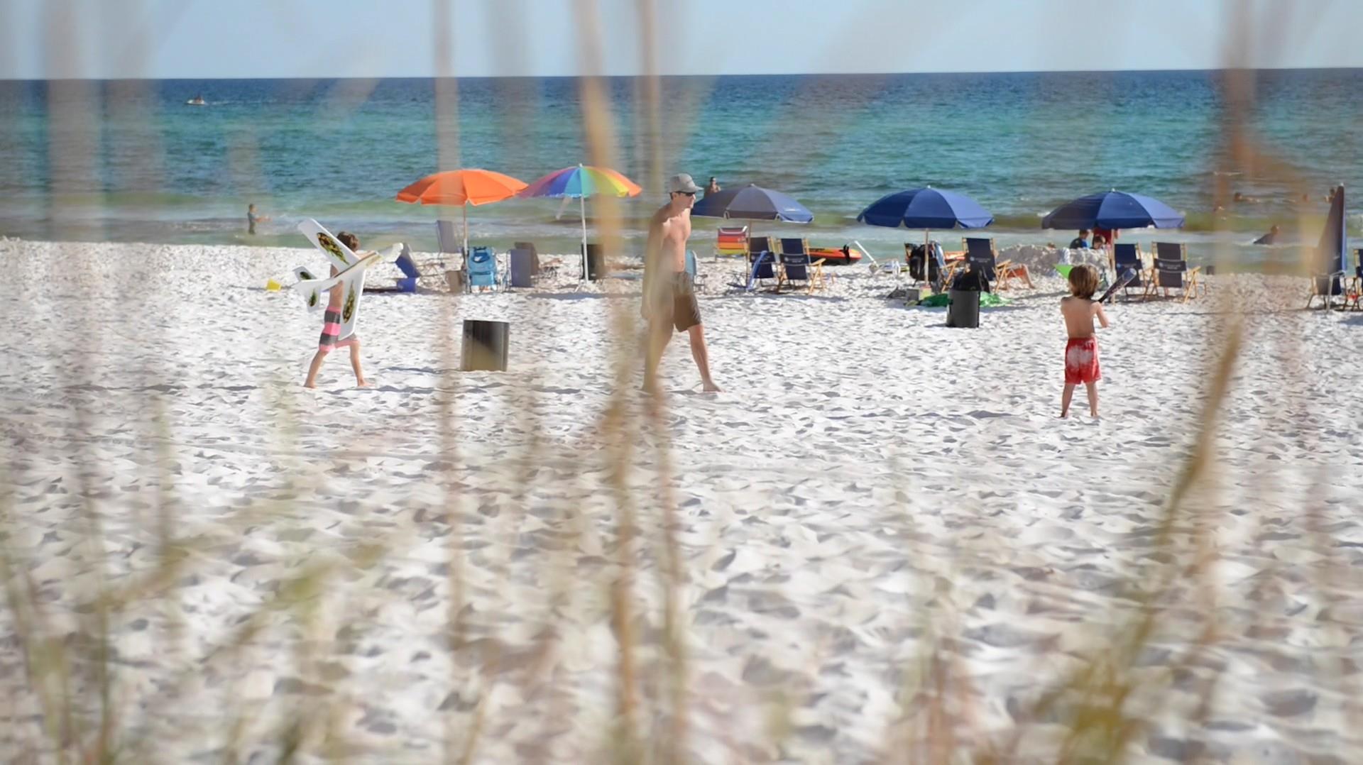 The easiest beach access.  Just a few steps and youre there