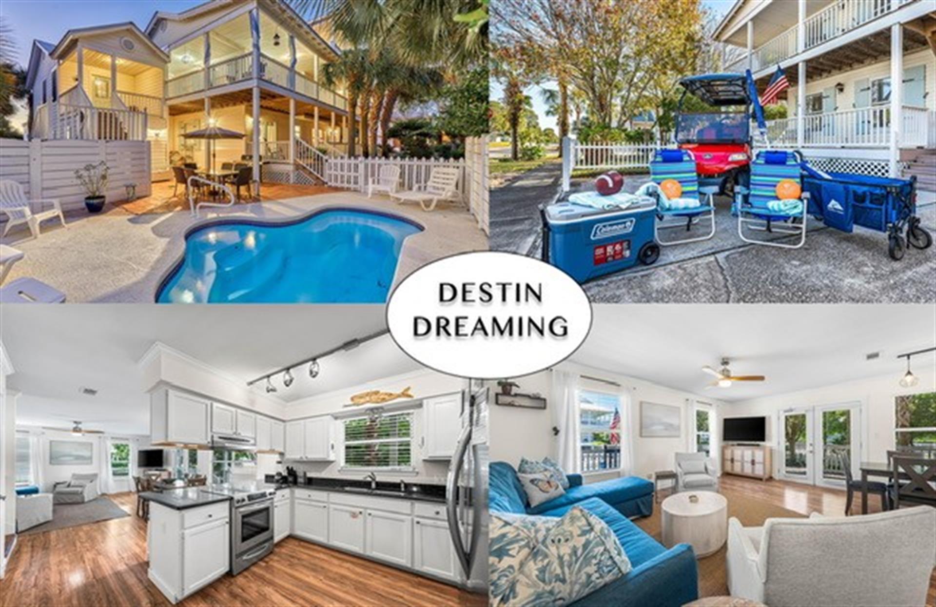 Located in the popular area of Crystal Beach in Destin.