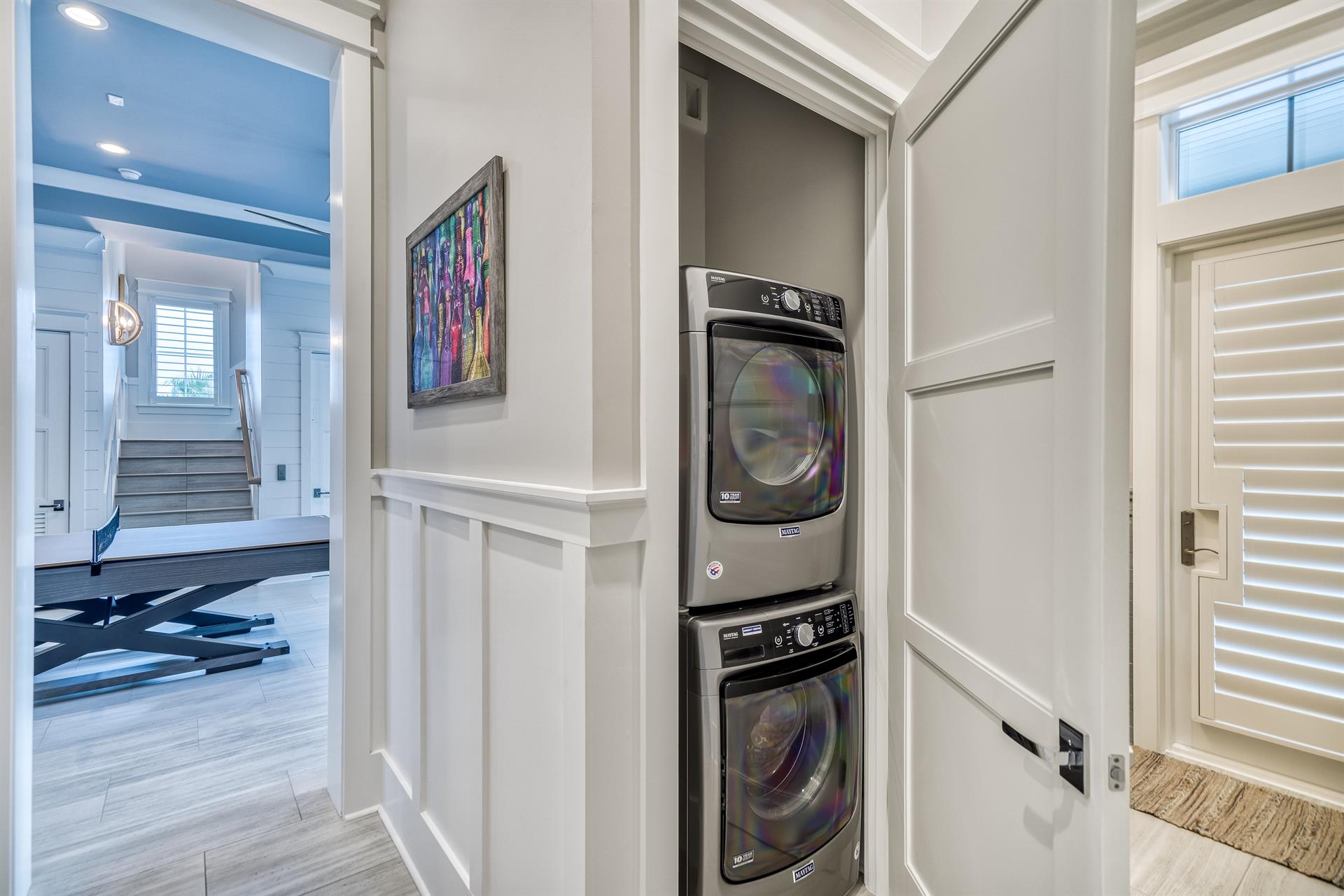 First floor laundry center.