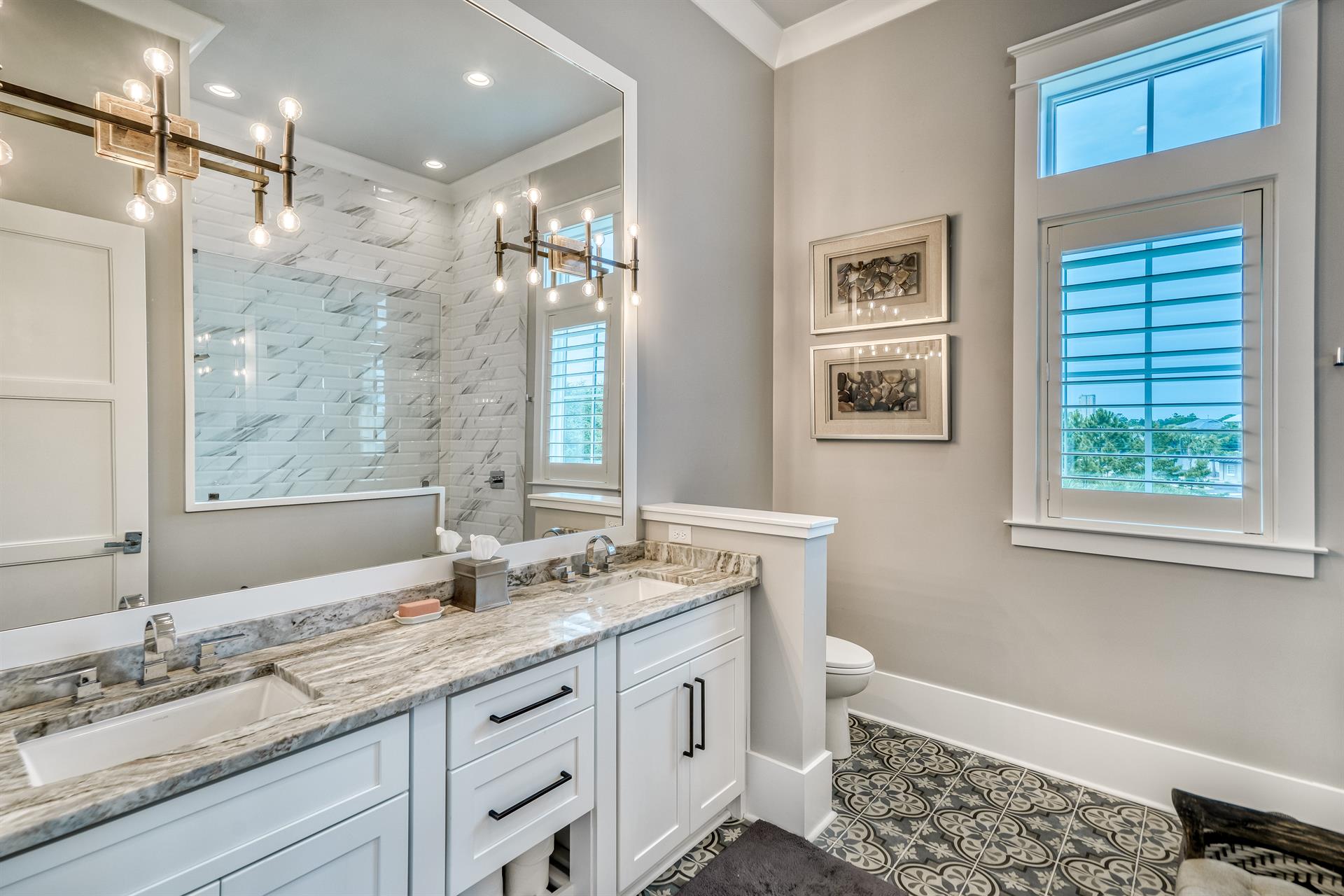 Second floor King bedroom bathroom and shower  off of the living area.