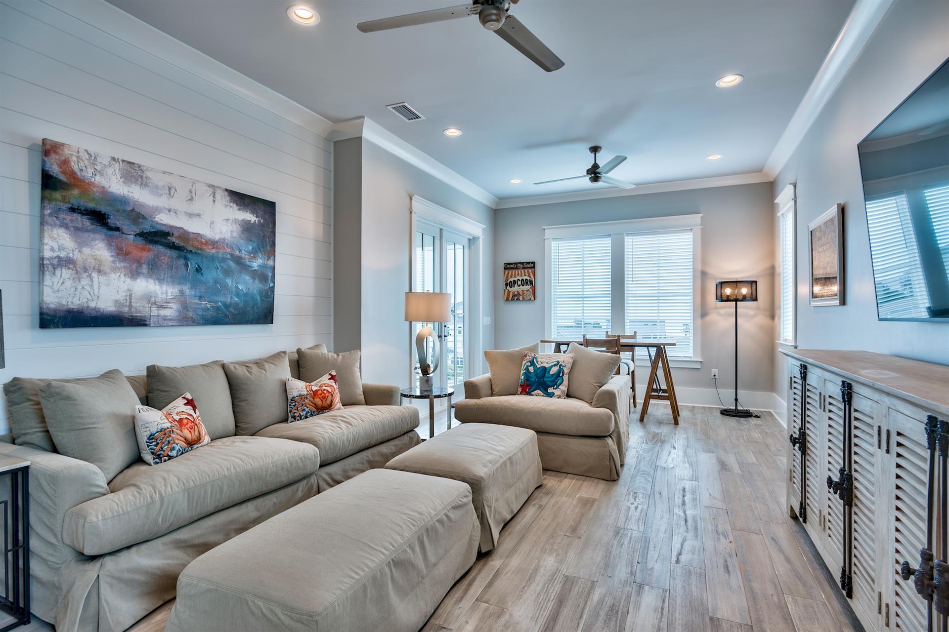 Third floor media room.