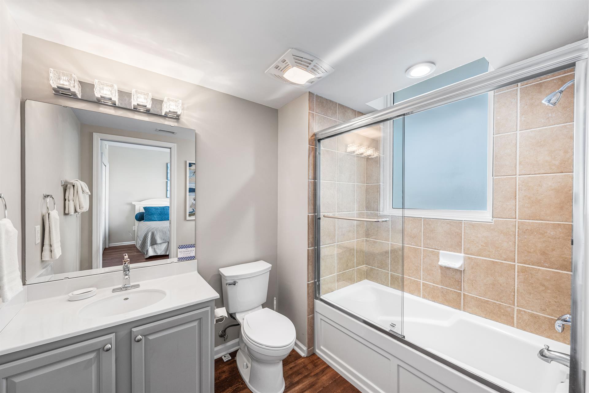 Private Bath with ShowerTub Combo