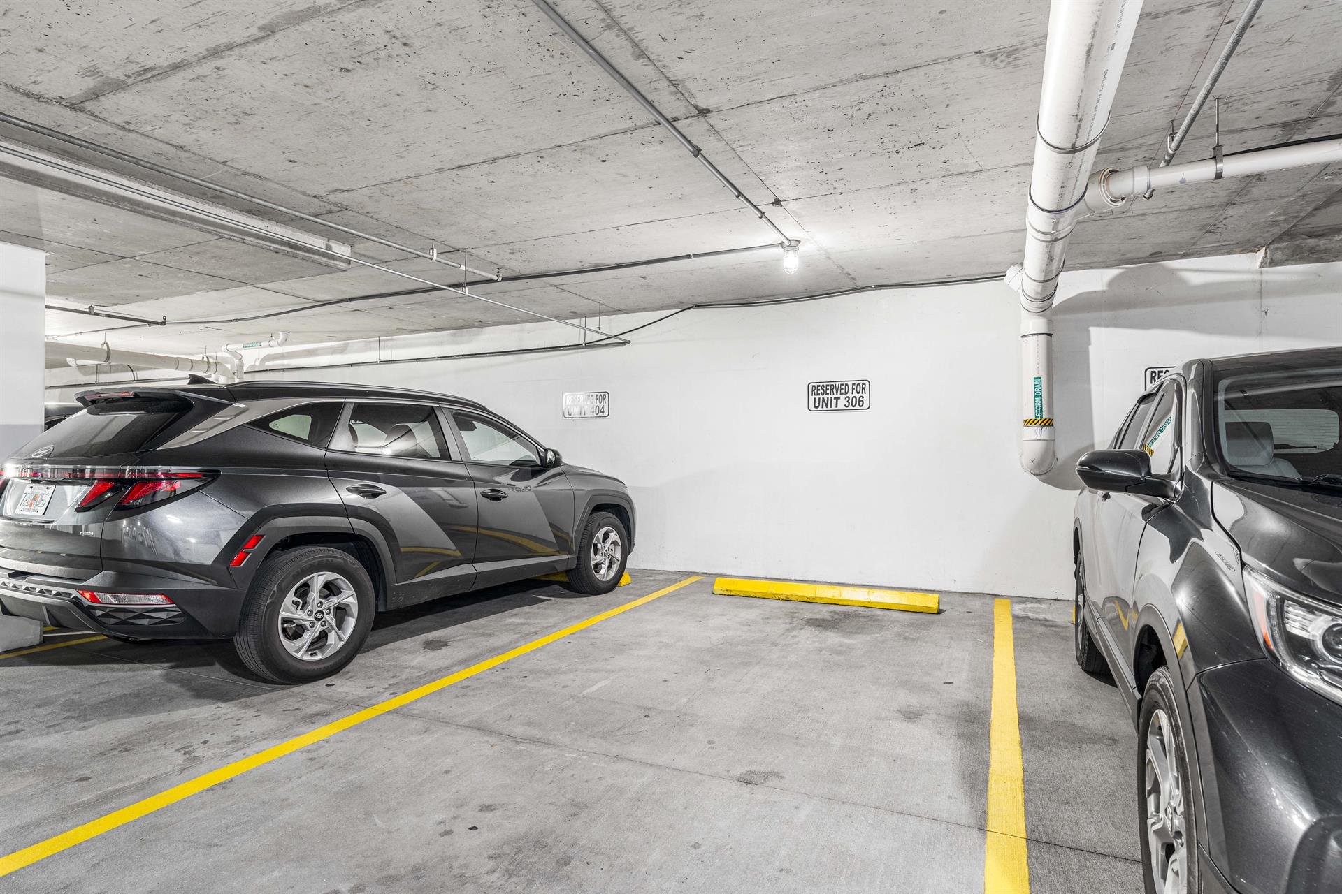 1 garage spot available for guest use