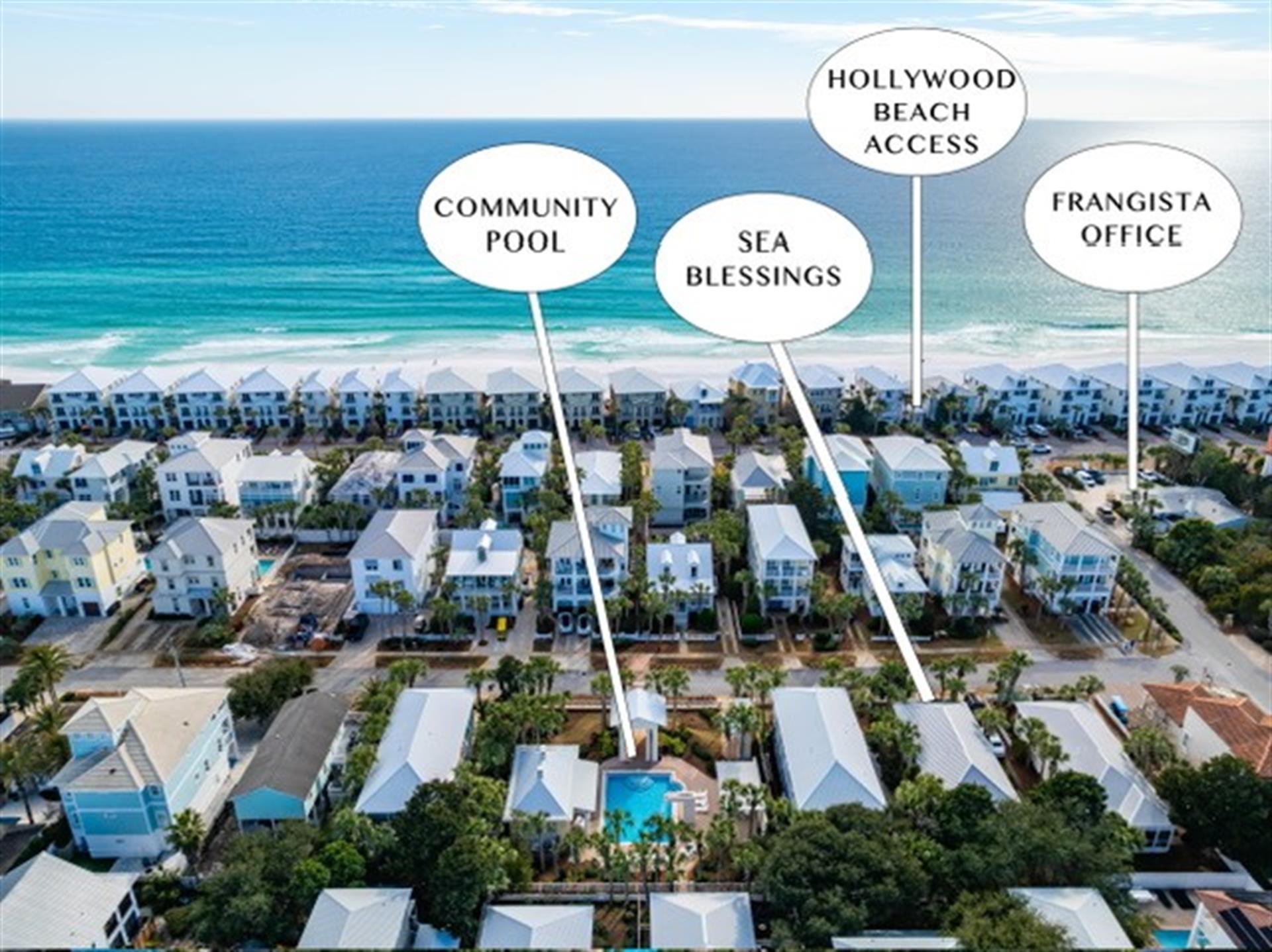 You are in walking distance of the Frangista Beach Community Pool  our Frangista Beach Properties  Office   Stop by or if theres anything you need, dont hesitate to ask.  We are literally just down the street