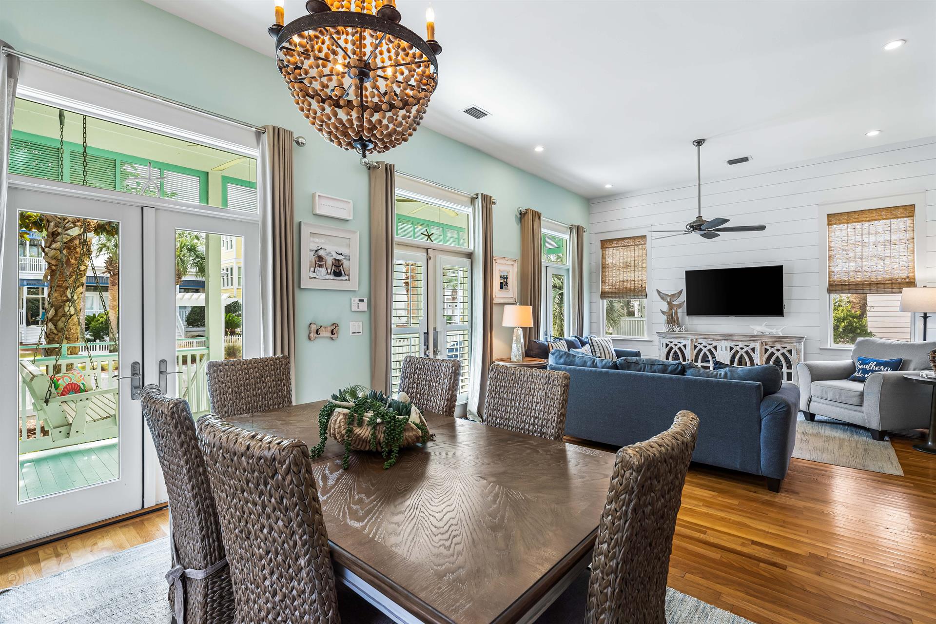 Hardwood floors throughout Sea Blessings.