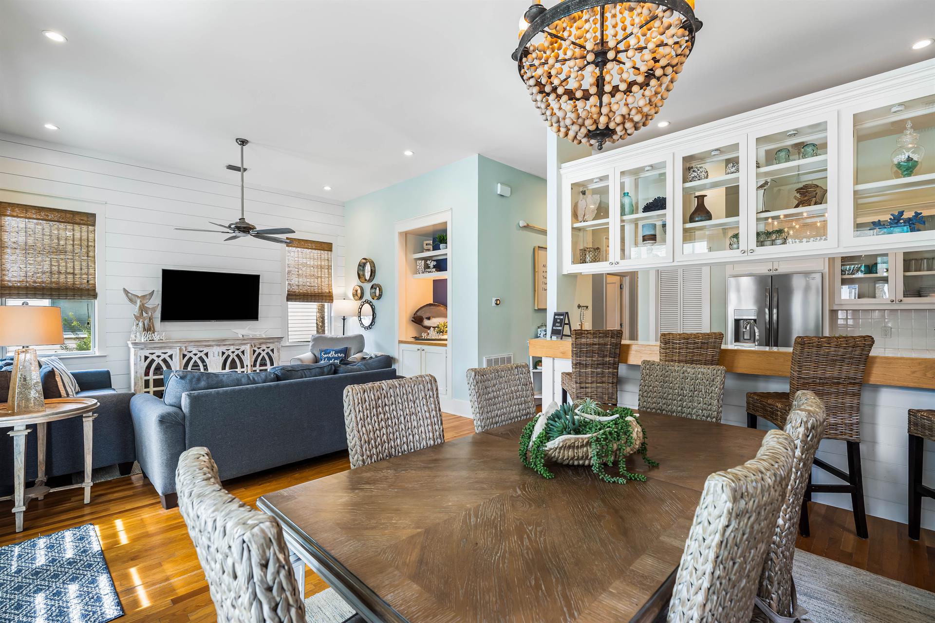 Dining Area and Fully Stocked Kitchen