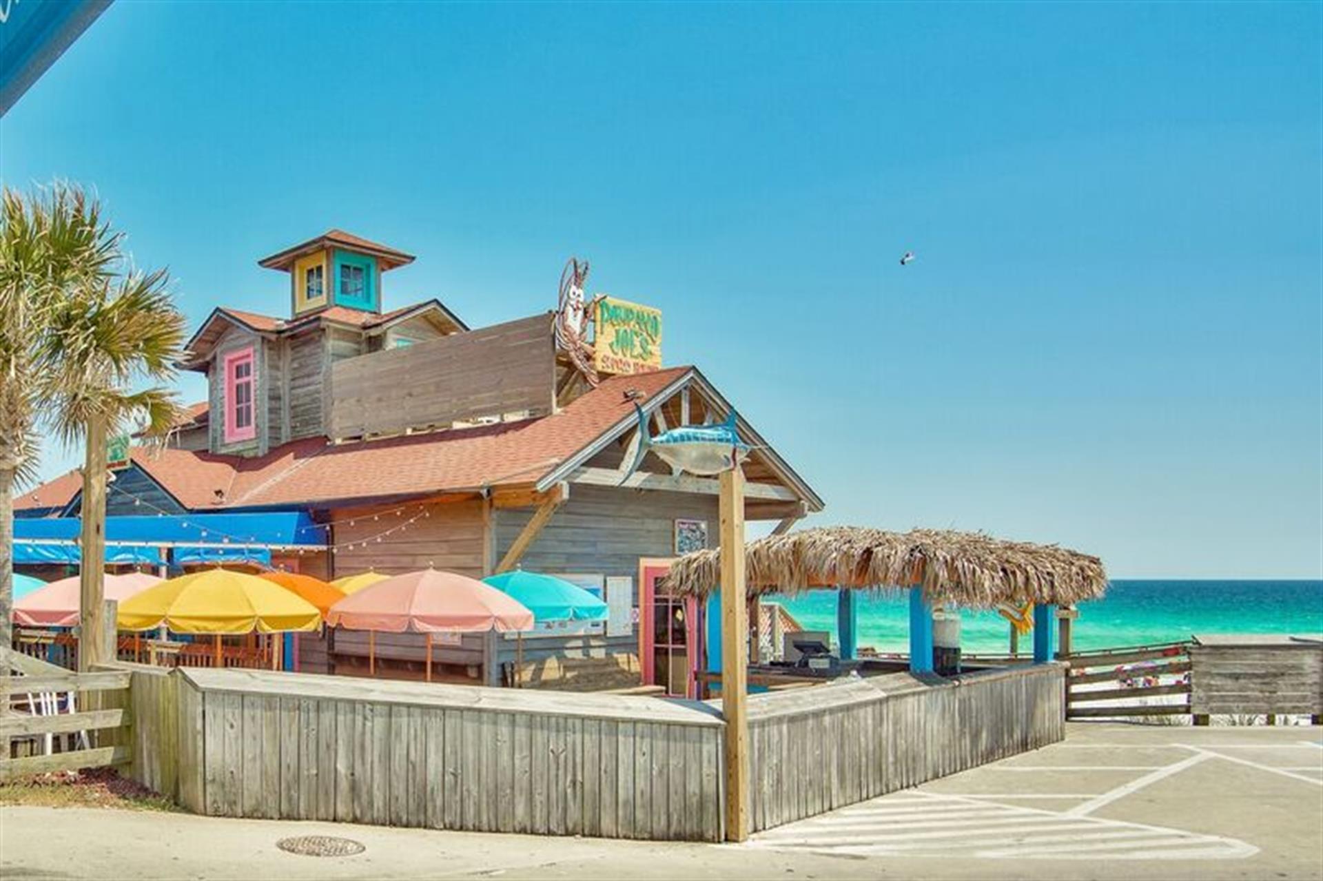 Pompano Joes Seafood House just to the east of Quiet Surf