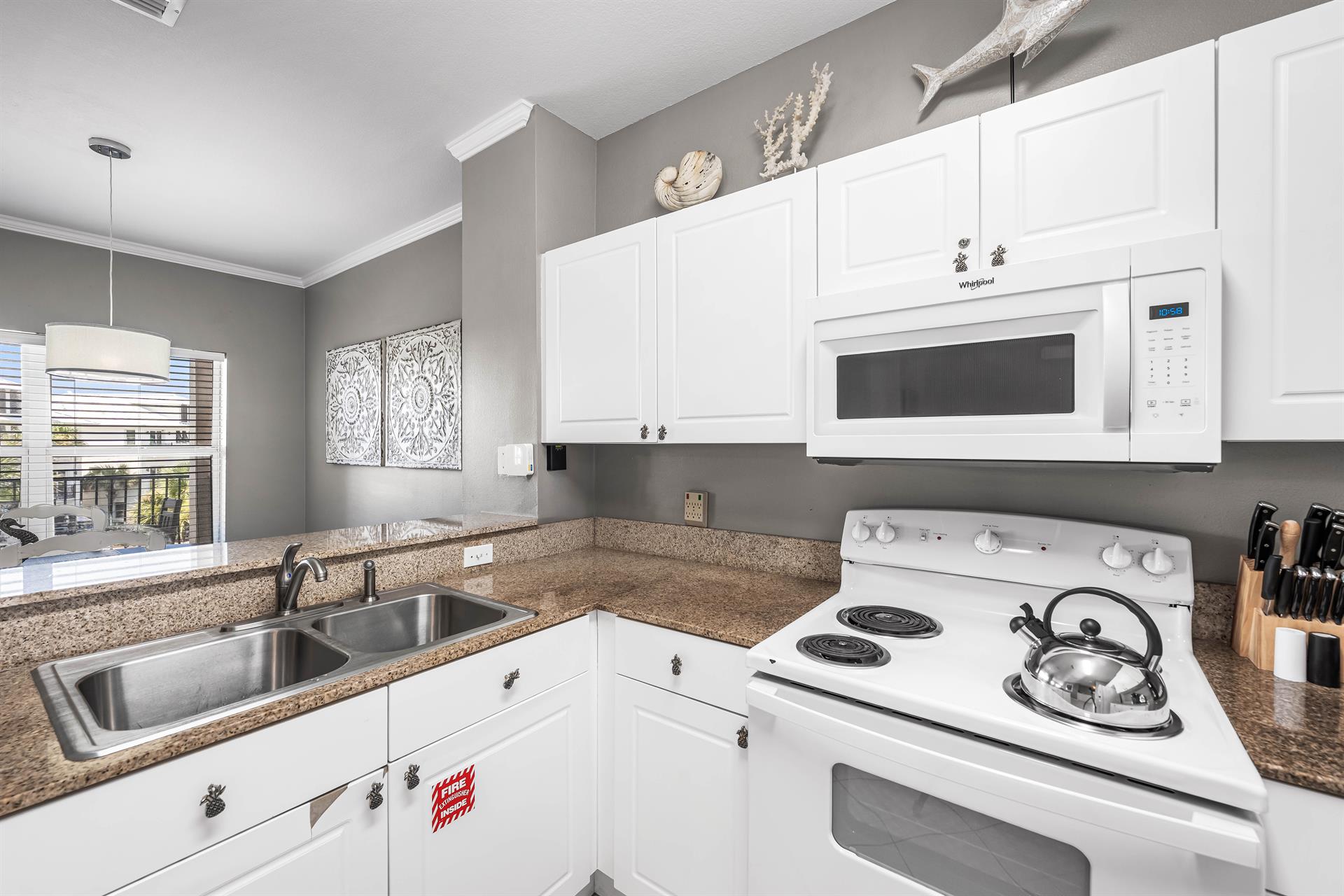 Fully Stocked Kitchen