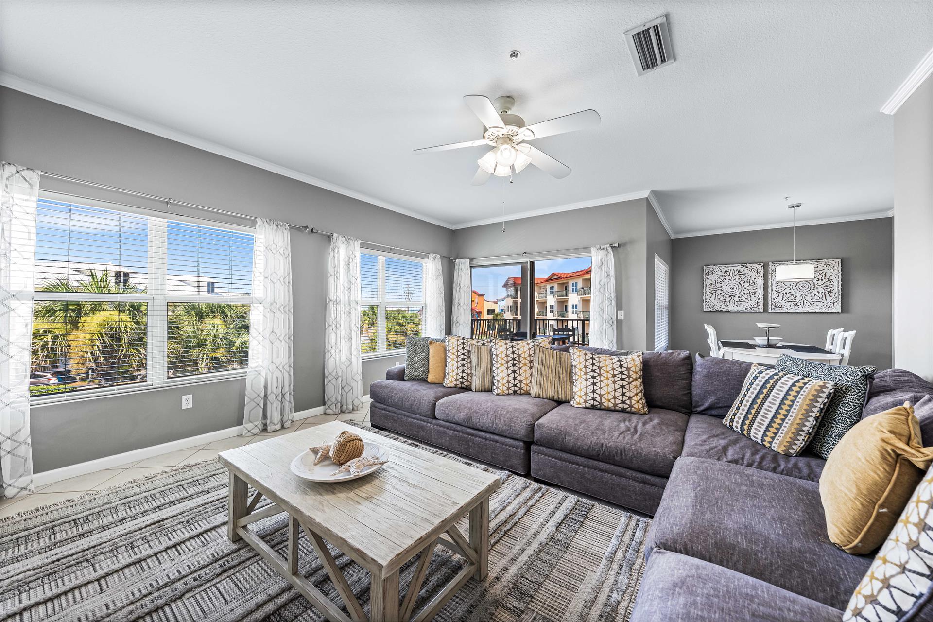 Open Living Room with Plenty of Seating