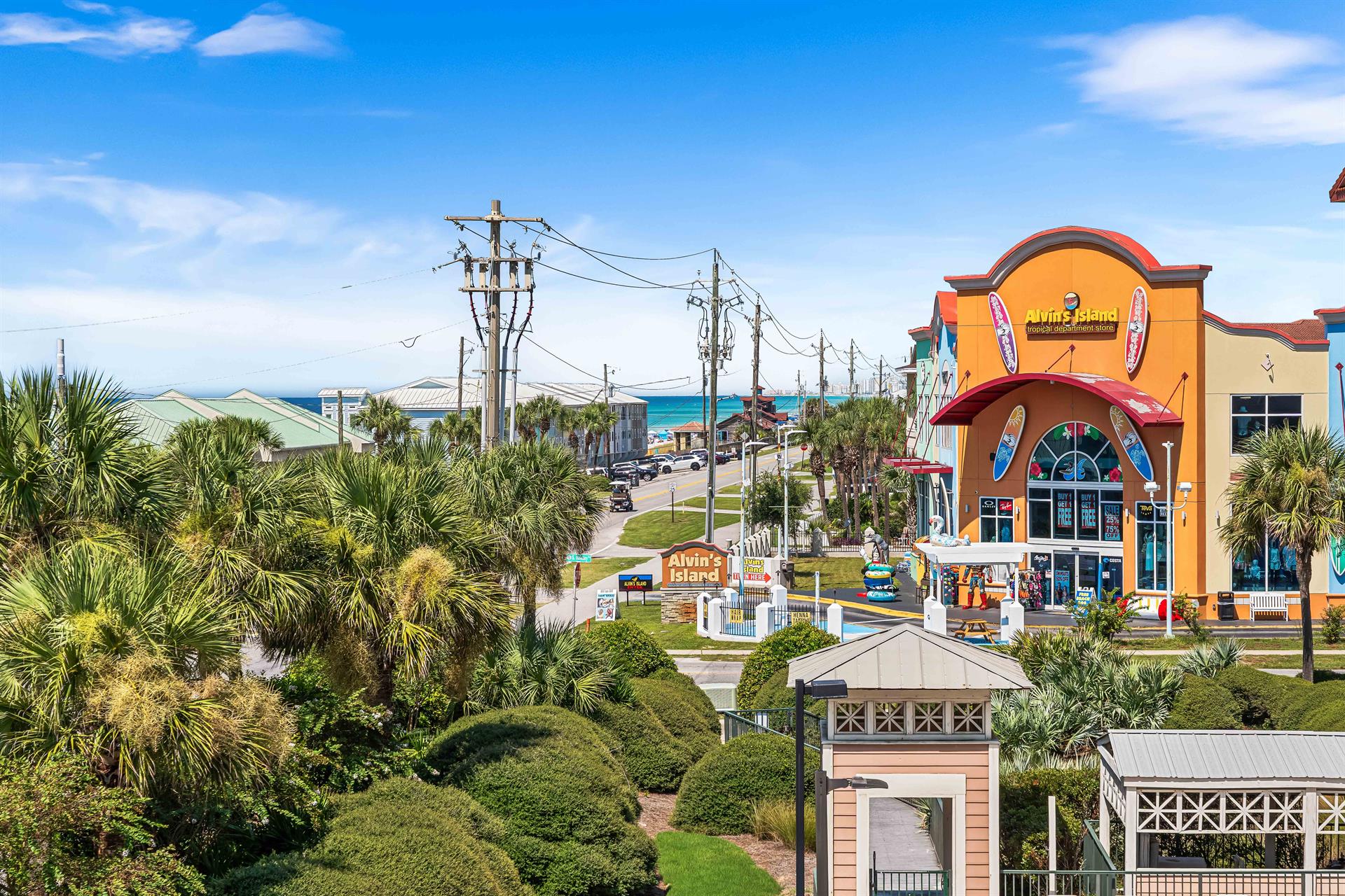 Alvins Island Beach Store a short walk away